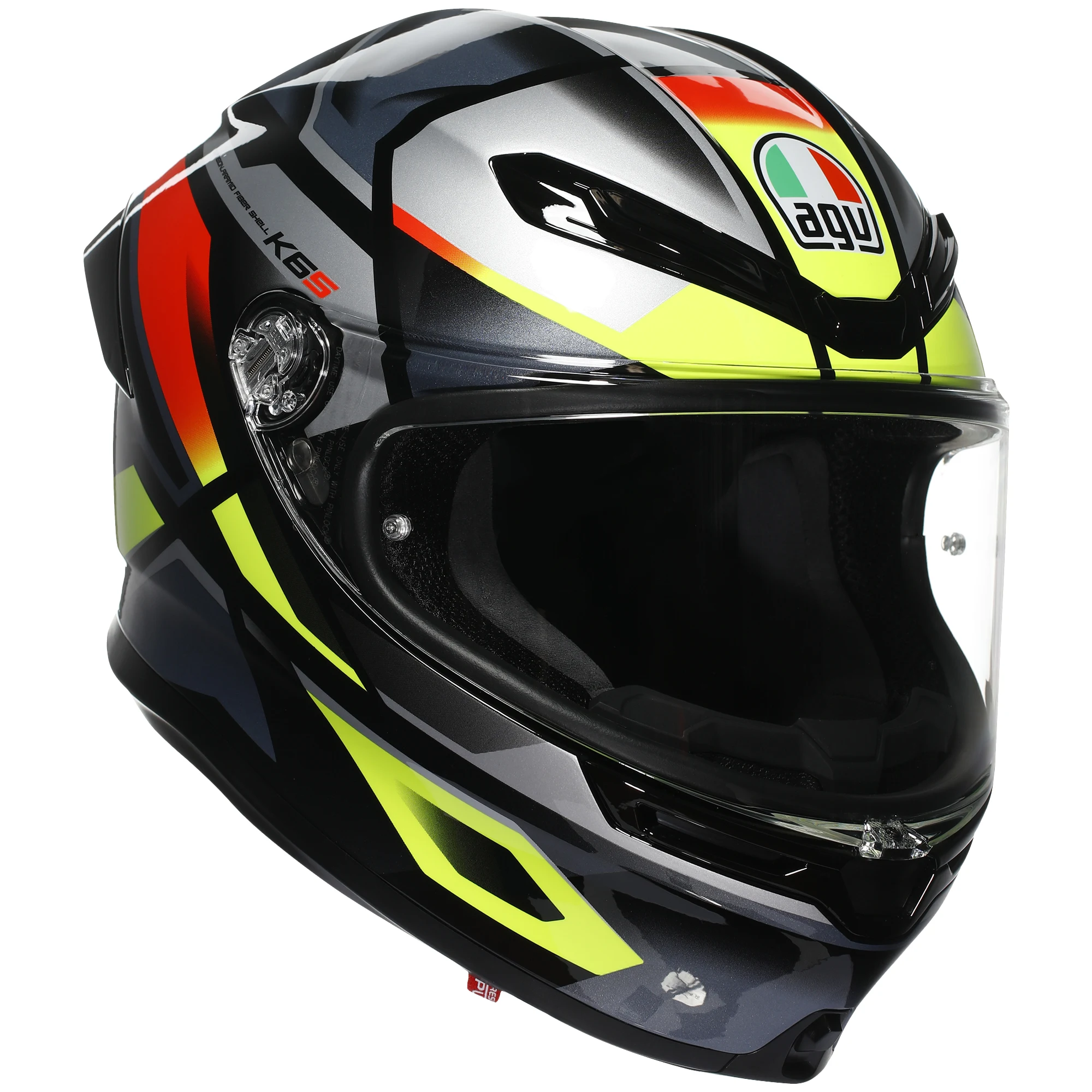 AGV AGV K6 S - Erazer Black / Red / Yellow Fluo