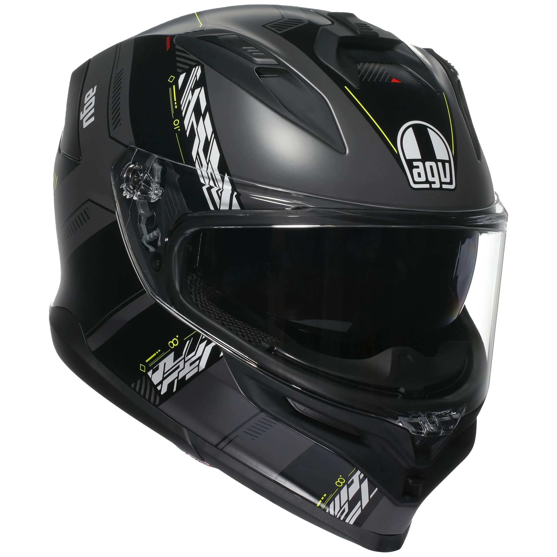 AGV AGV K7 - Kyber Matt Grey / Yellow Fluo