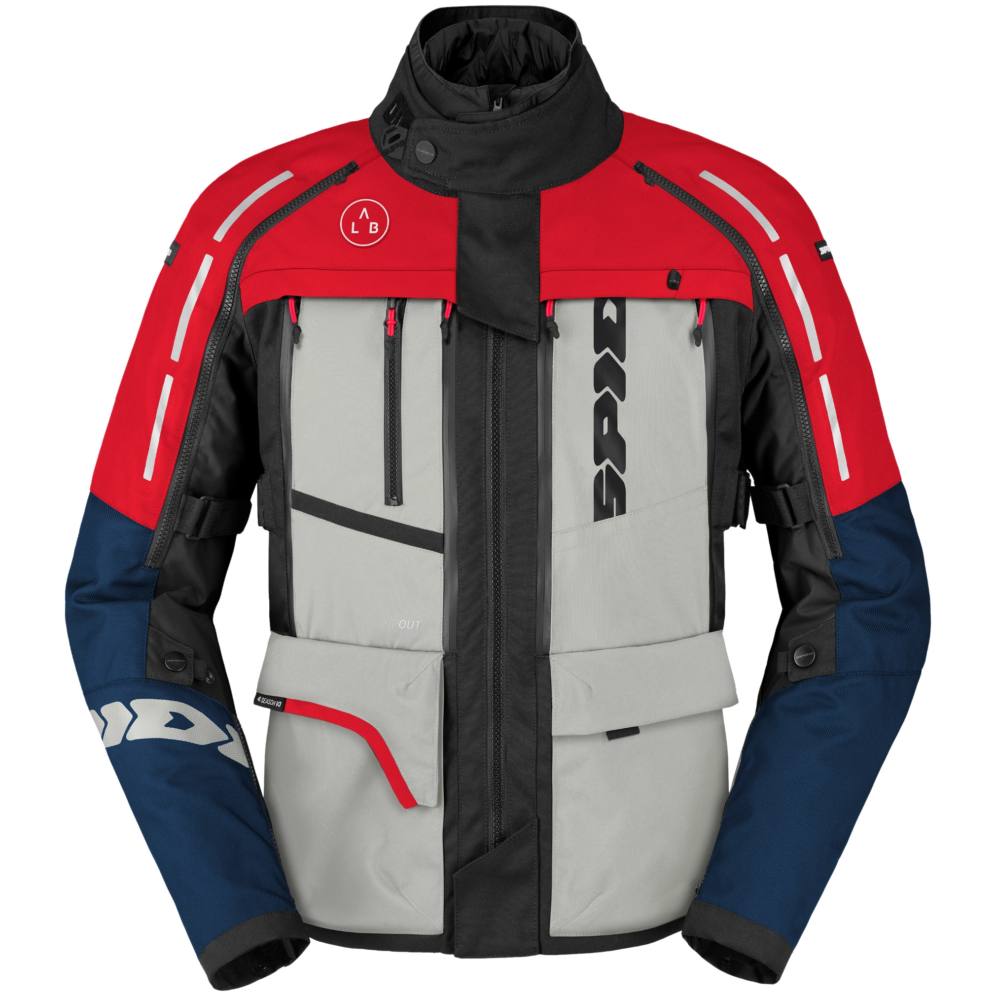 Spidi Spidi 4 Season V3 Textile Jacket - Blue / Ice / Red
