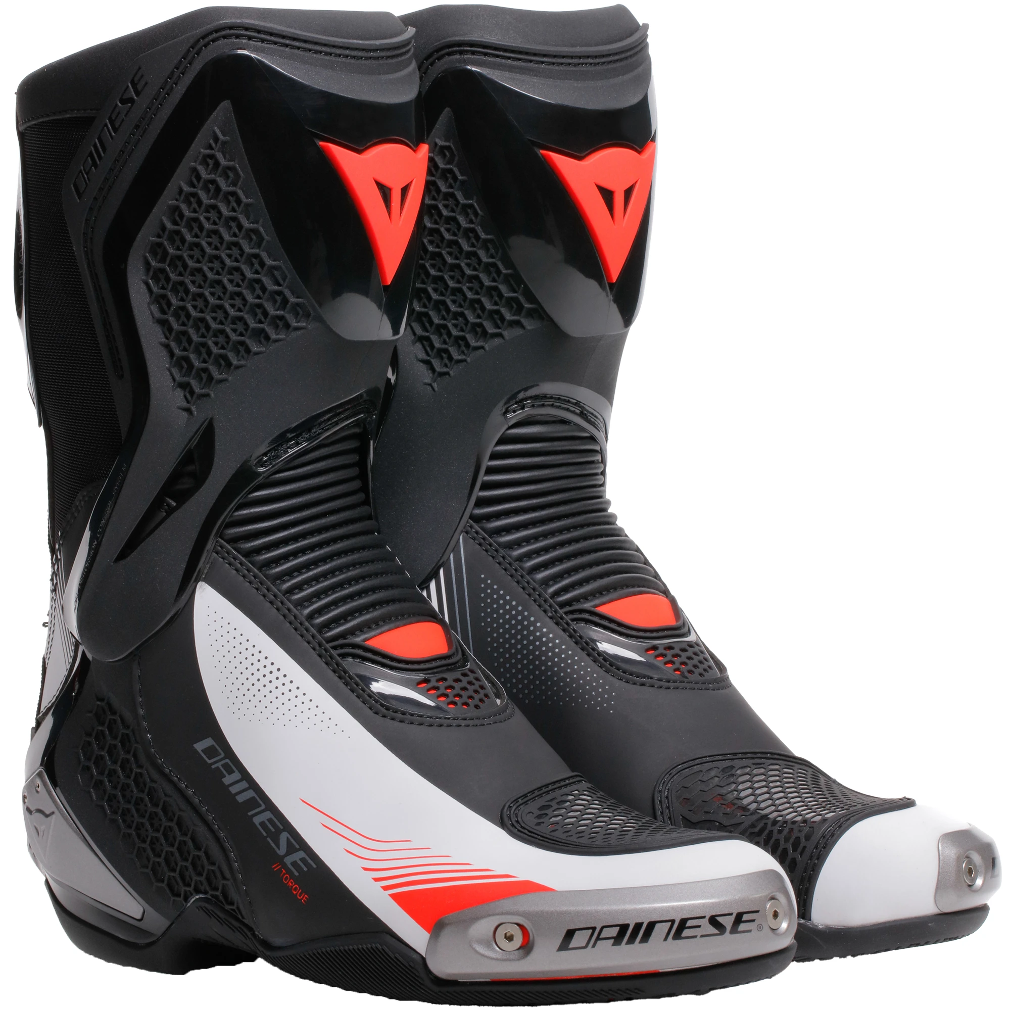 Dainese Dainese Ladies Torque 4 Boots - Black / White / Fluo Red