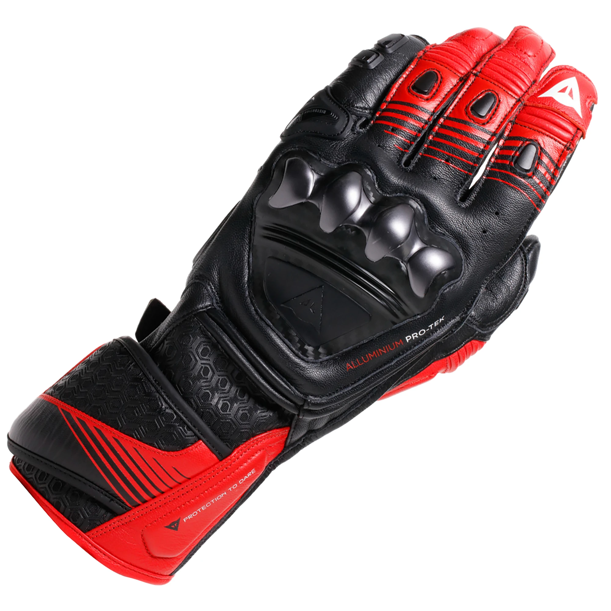 Dainese Dainese Fiero Metal Gloves - Black / Lava Red / White