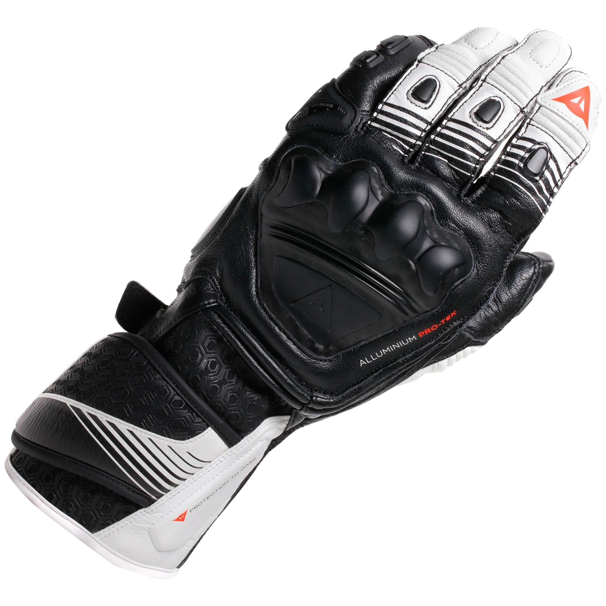 Dainese Dainese Fiero Metal Gloves - Black / White / Fluo Red