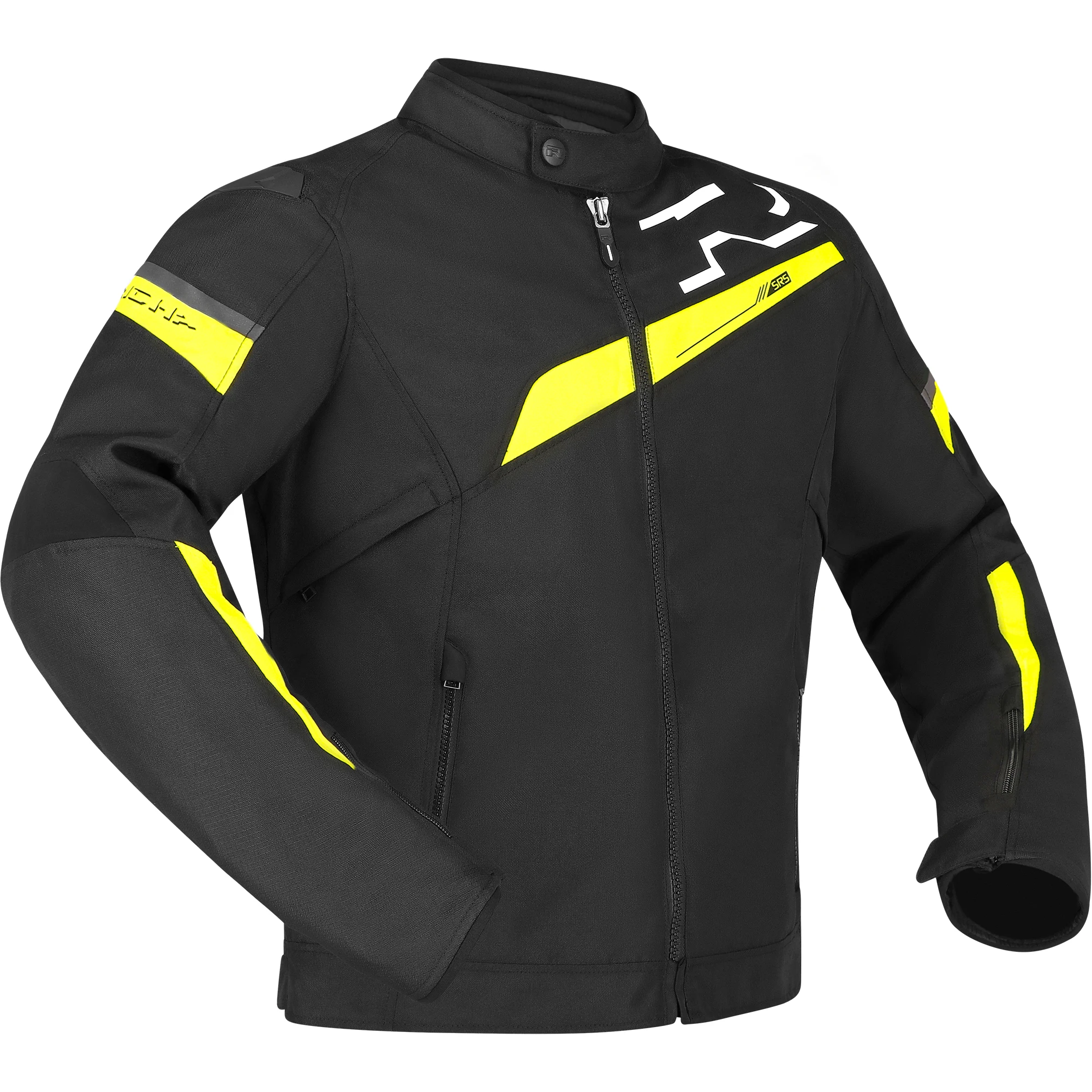 Richa Richa Gotham 3 Waterproof Textile Jacket - Black / Fluo Yellow