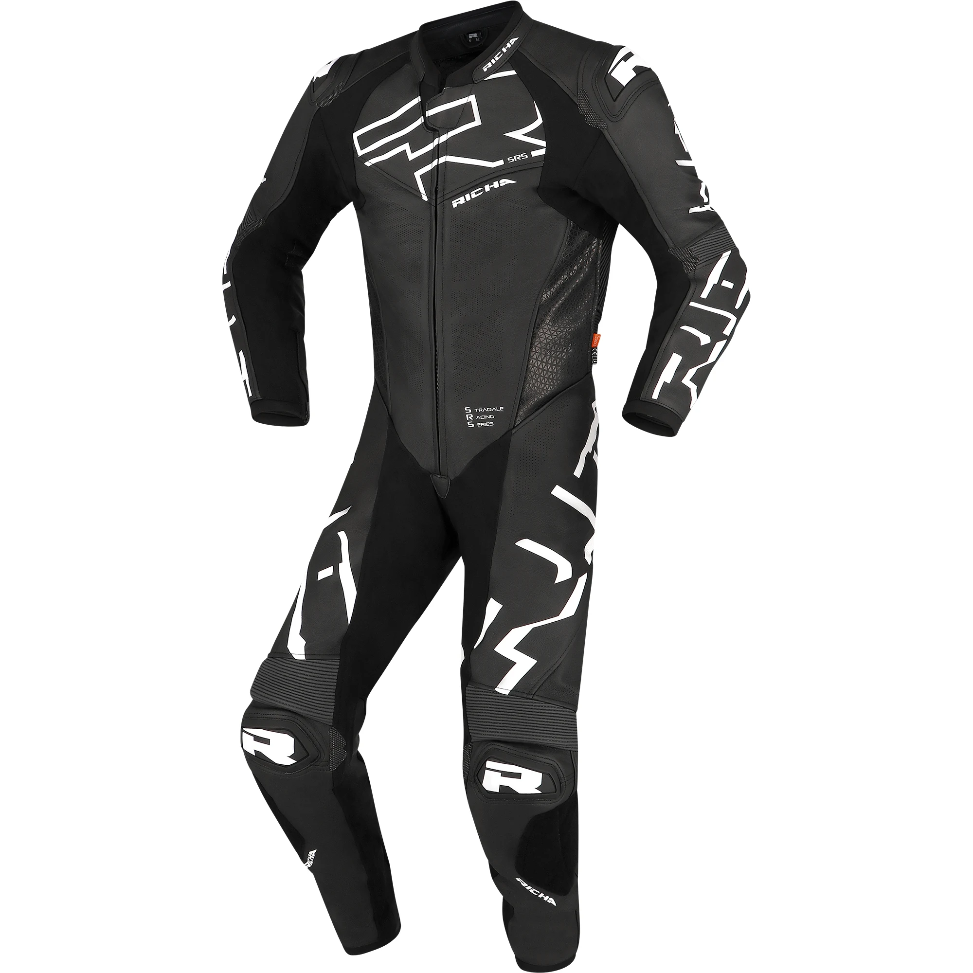 Richa Richa Stradale GP One Piece Leather Suit - Black / White
