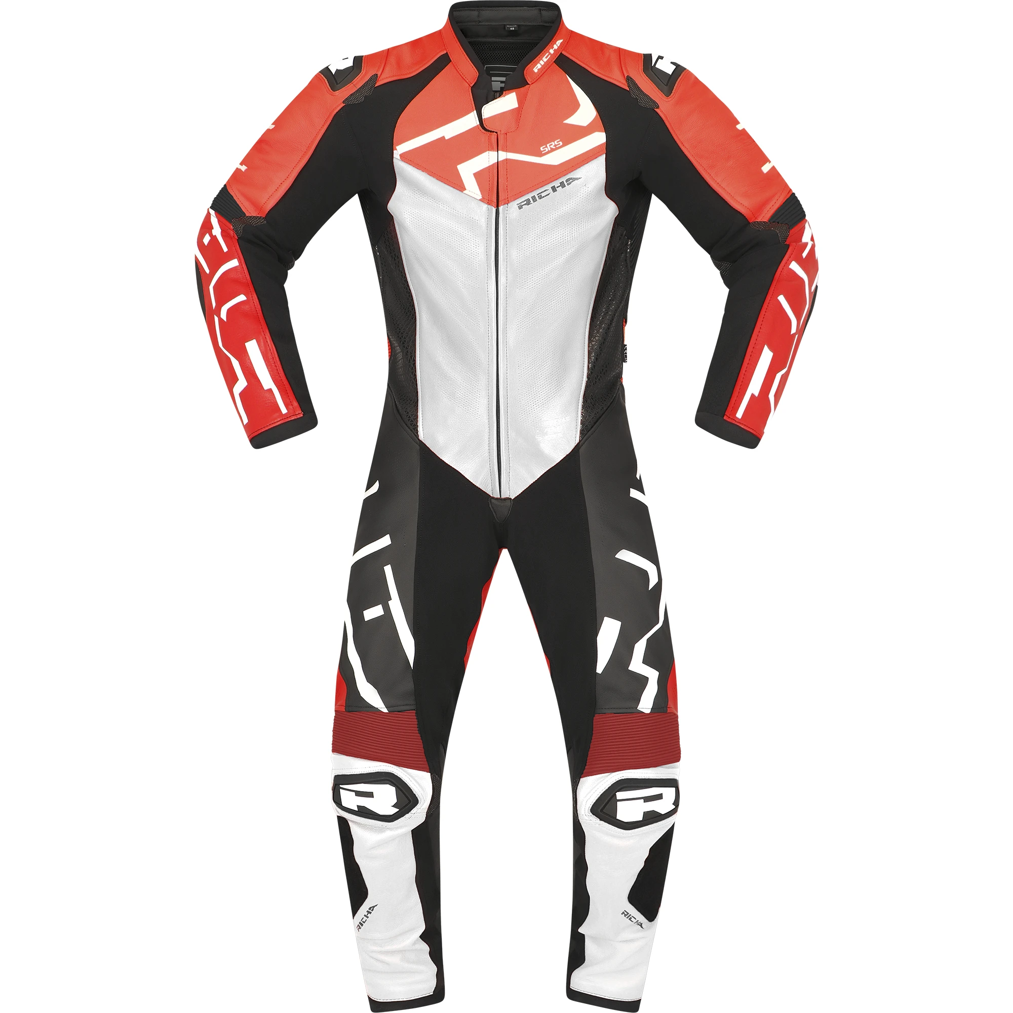Richa Richa Stradale GP One Piece Leather Suit - Blood Red / White