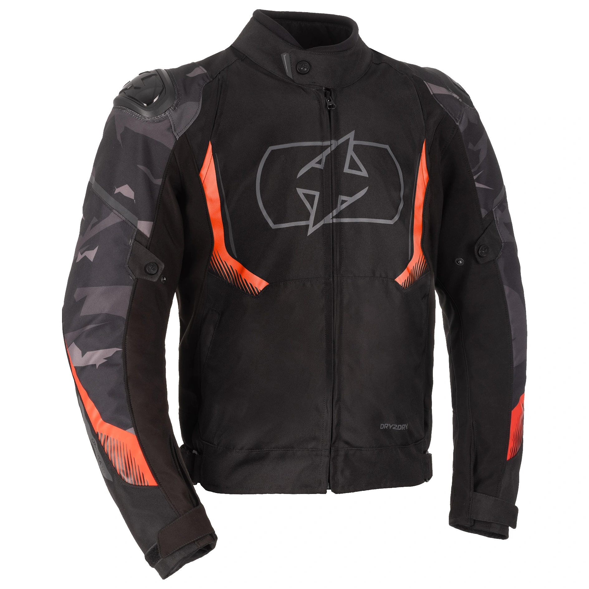 Oxford Clothing Oxford Omega 1.0 Dry2Dry Textile Jacket - Black / Camo / Red