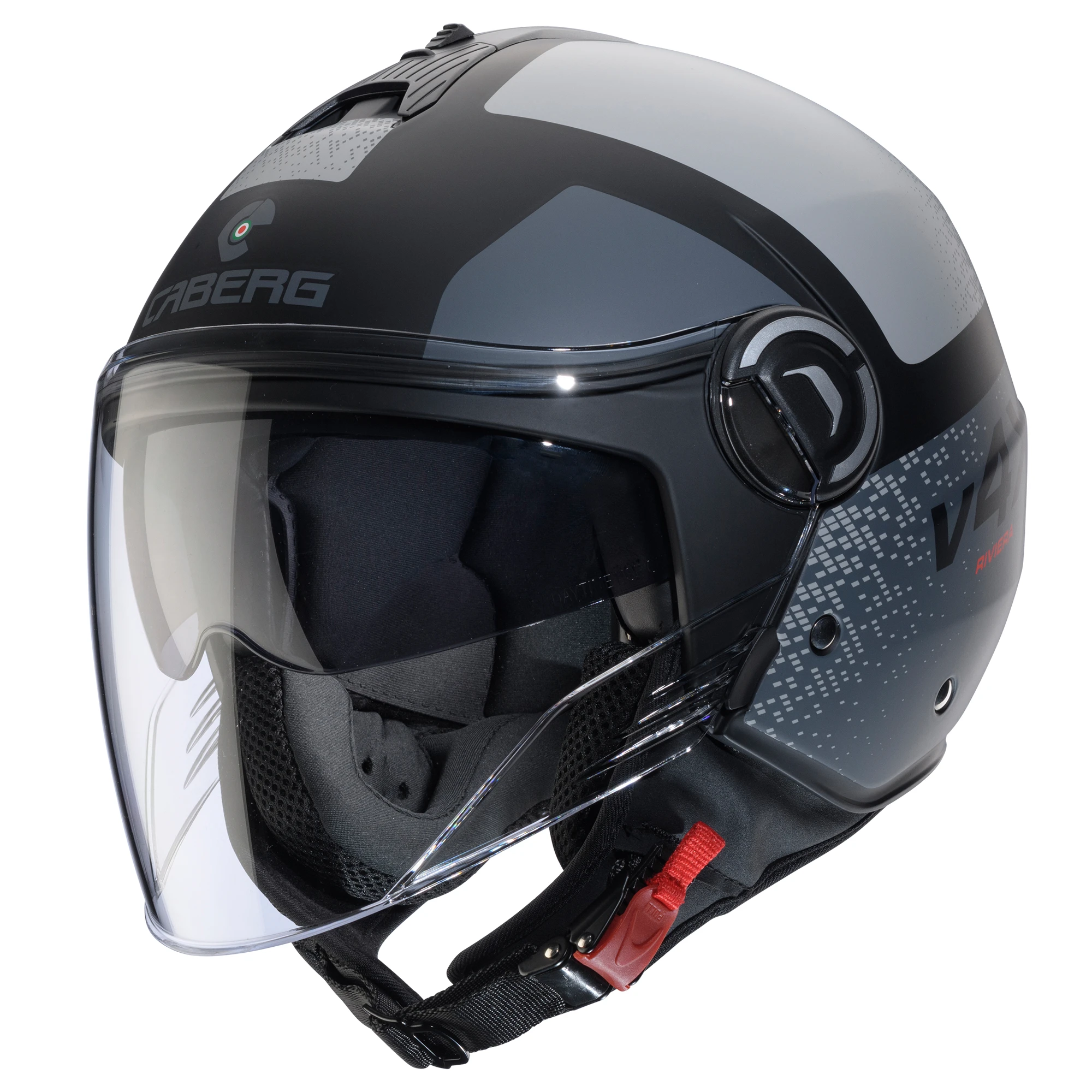 Caberg Caberg Riviera V4X - Alpha Matt Black / Anthracite / Grey