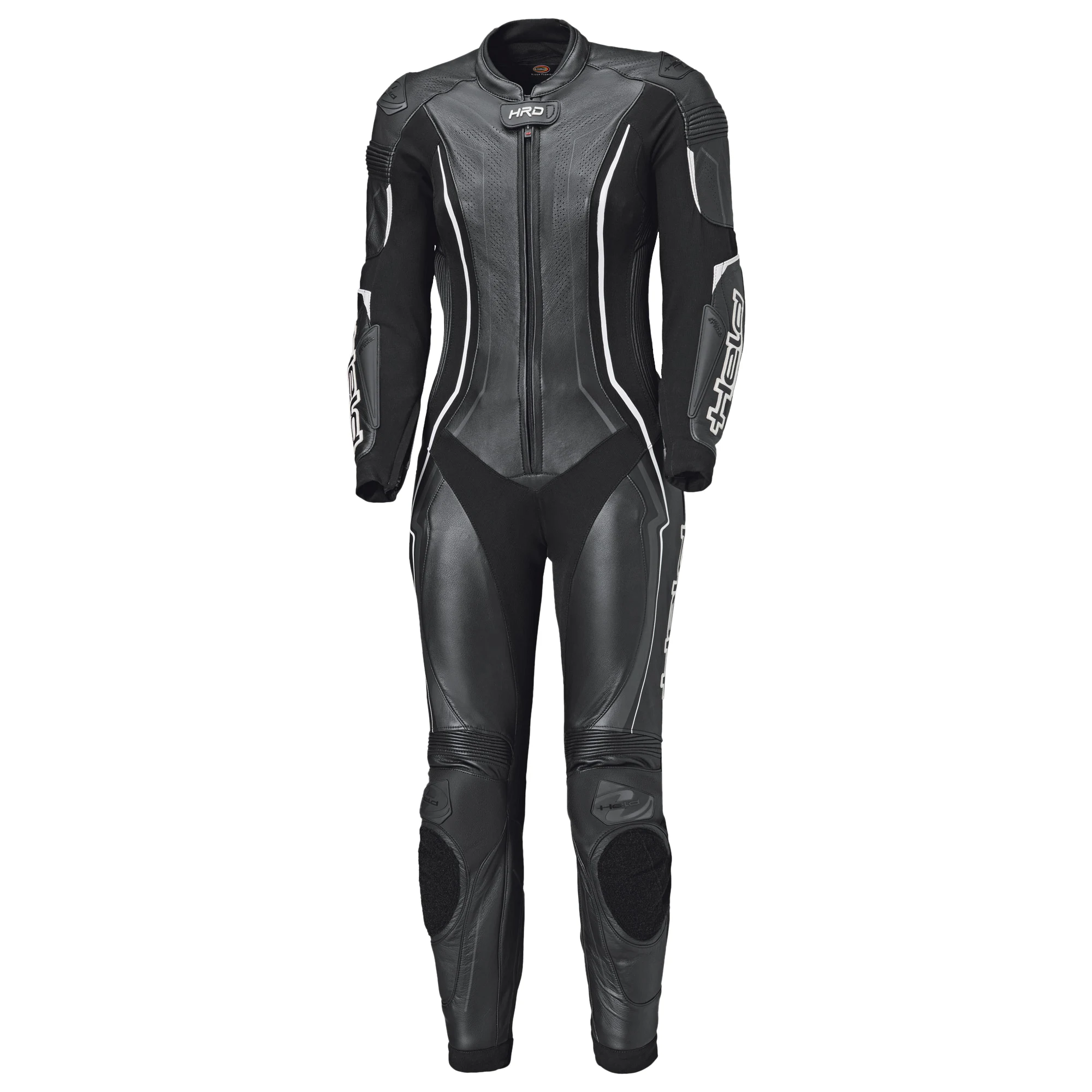 Held Held Ladies Ayana 3 One Piece Leather Suit - Black / White
