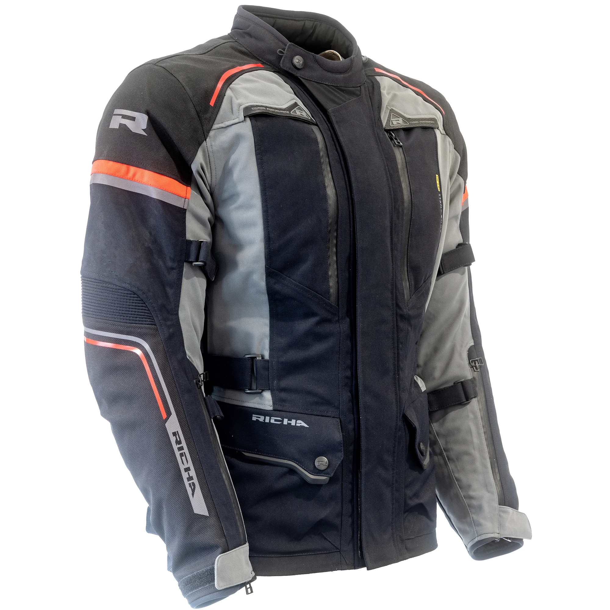 Richa Richa Infinity Prime Laminated Jacket - Black / Grey / Red