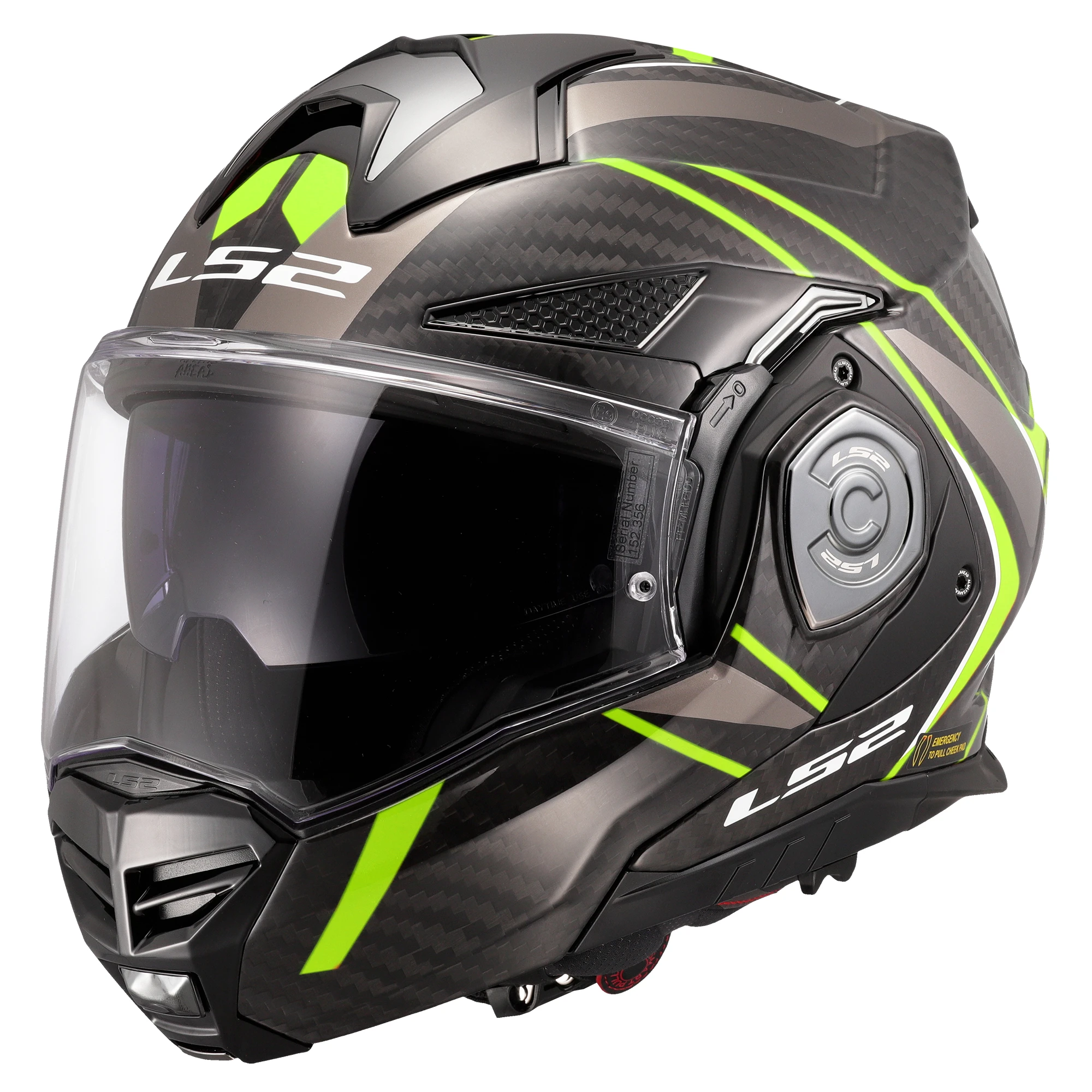LS2 LS2 Advant X Carbon - Future II Hi-Vis Yellow