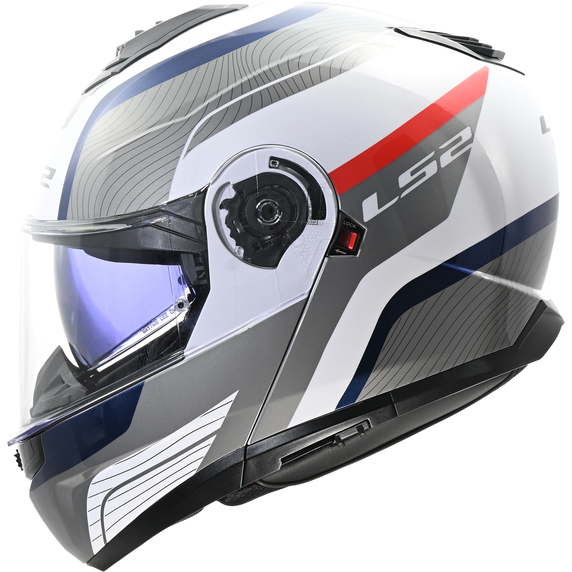 LS2 LS2 Strobe II - Monza White / Blue / Red