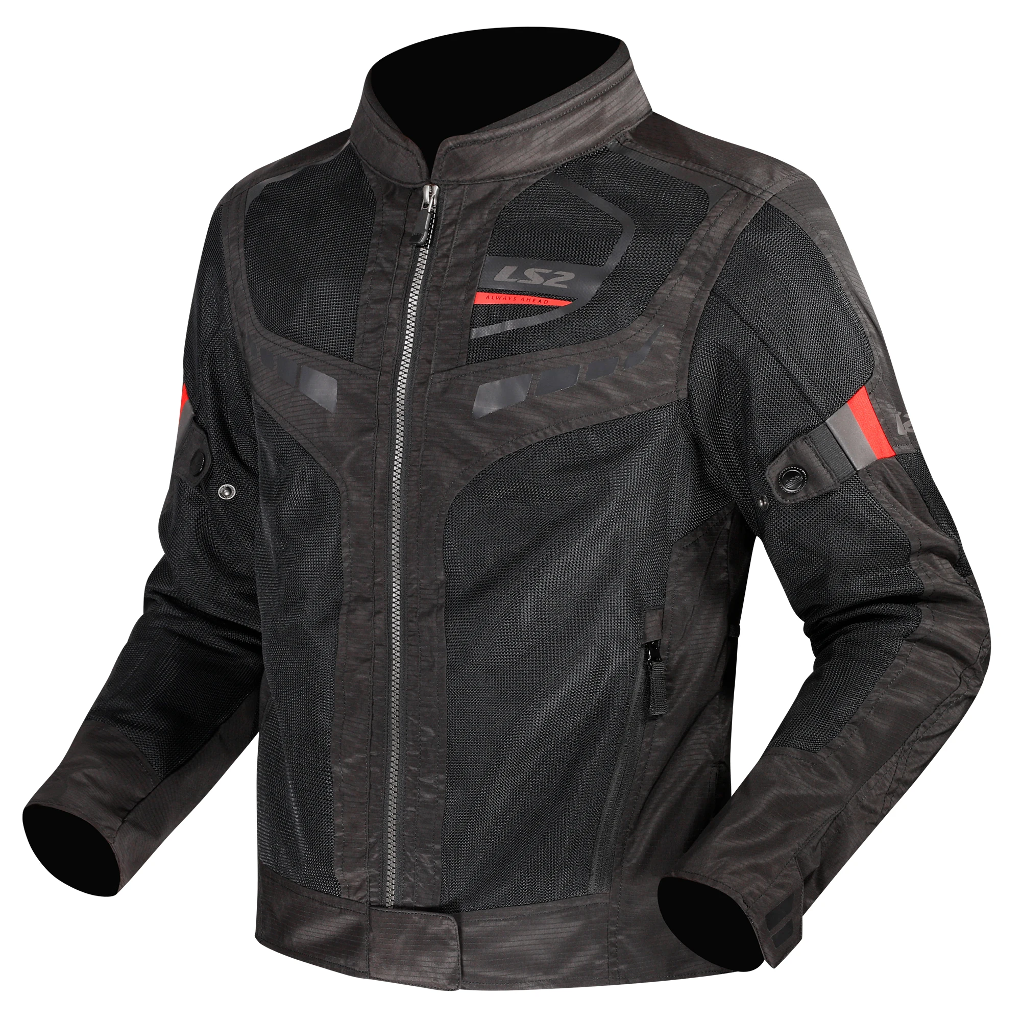 LS2 LS2 Ladies Garda Air Mesh Textile Jacket - Black / Red