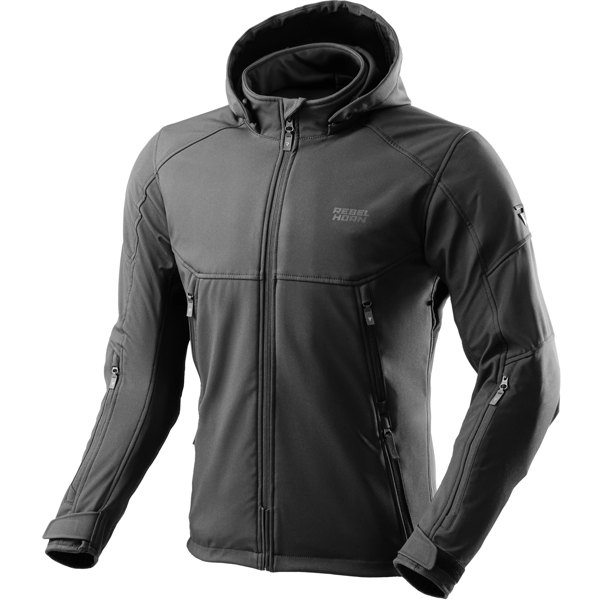 Rebelhorn Rebelhorn Slash Softshell Textile Jacket - Black
