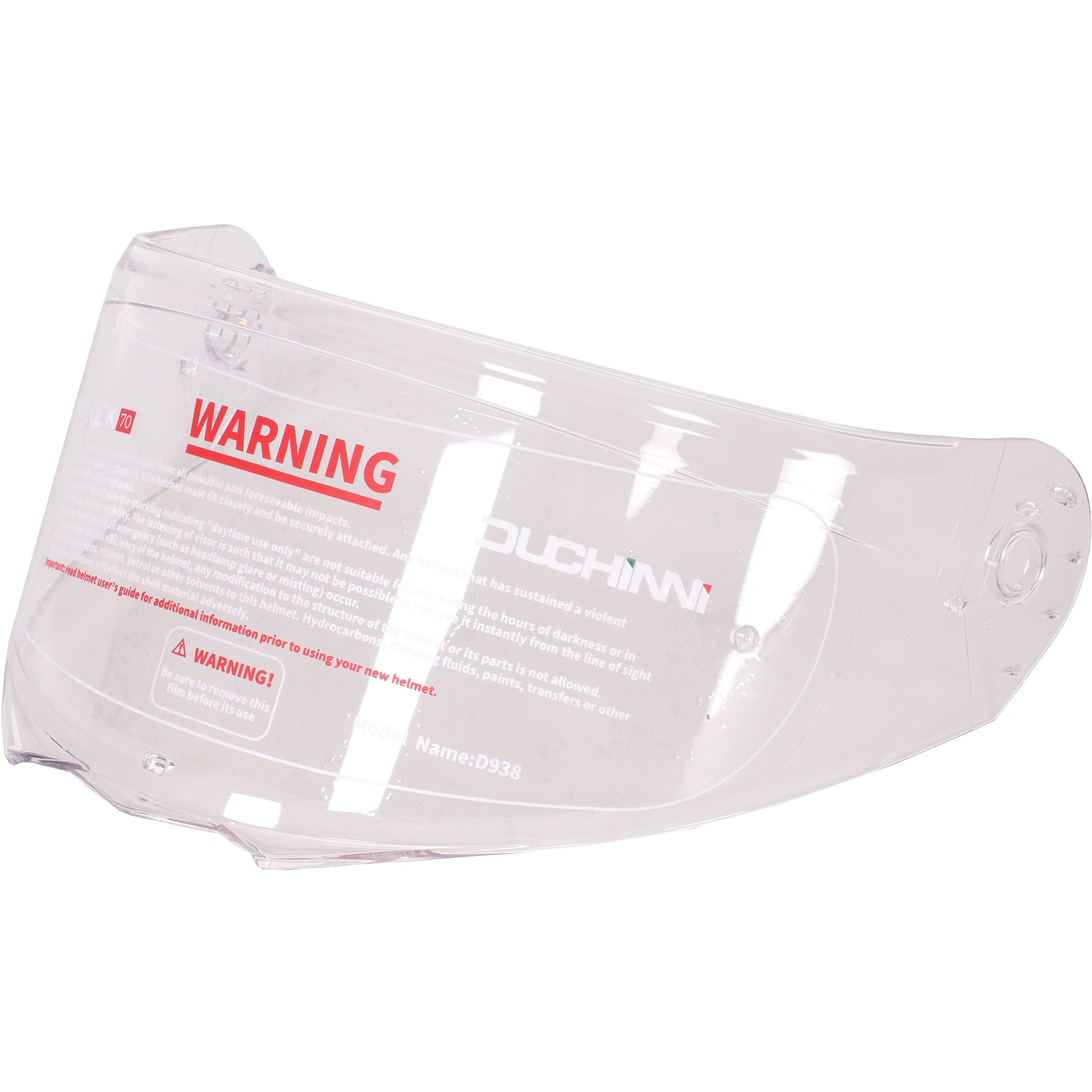 Duchinni Duchinni D938 Clear Visor - Road Legal