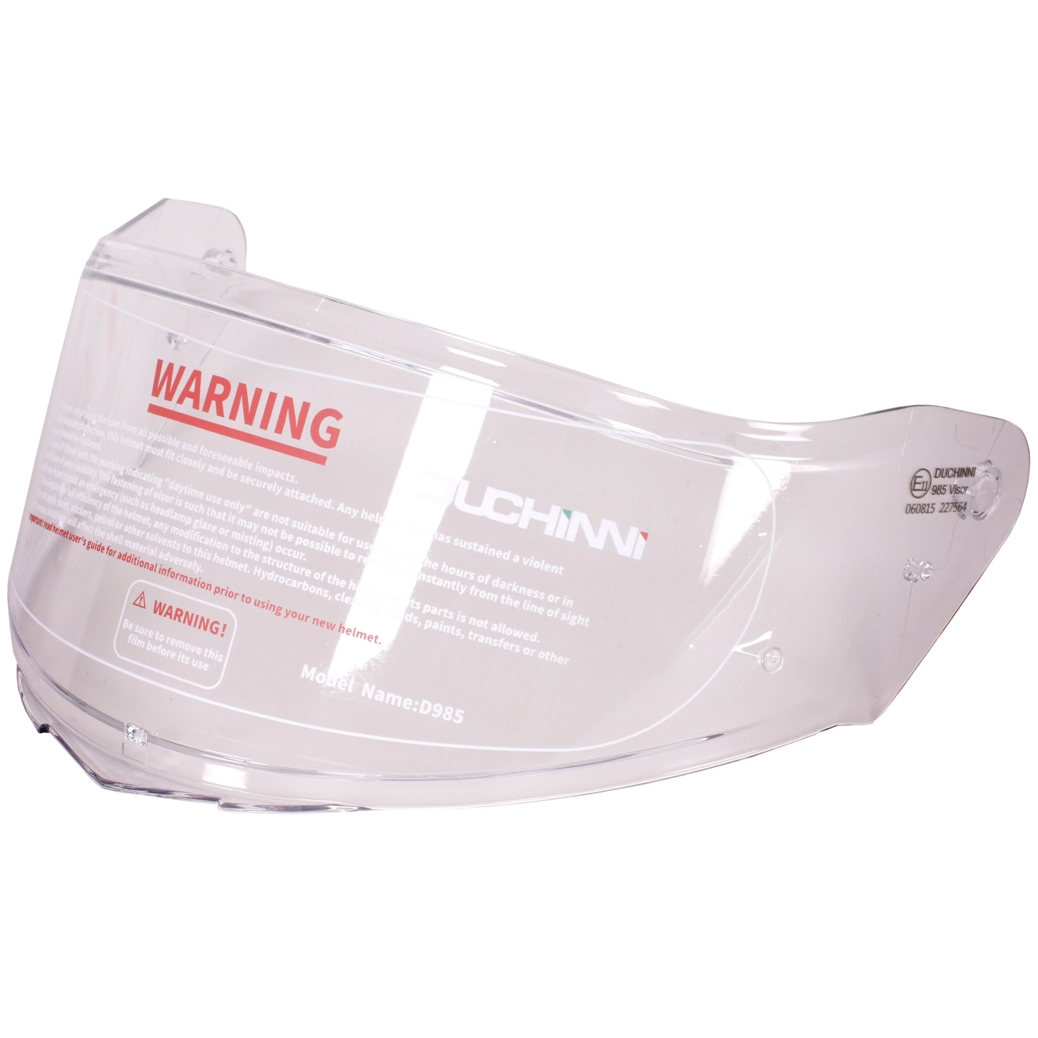 Duchinni Duchinni D985 Clear Visor - Road Legal