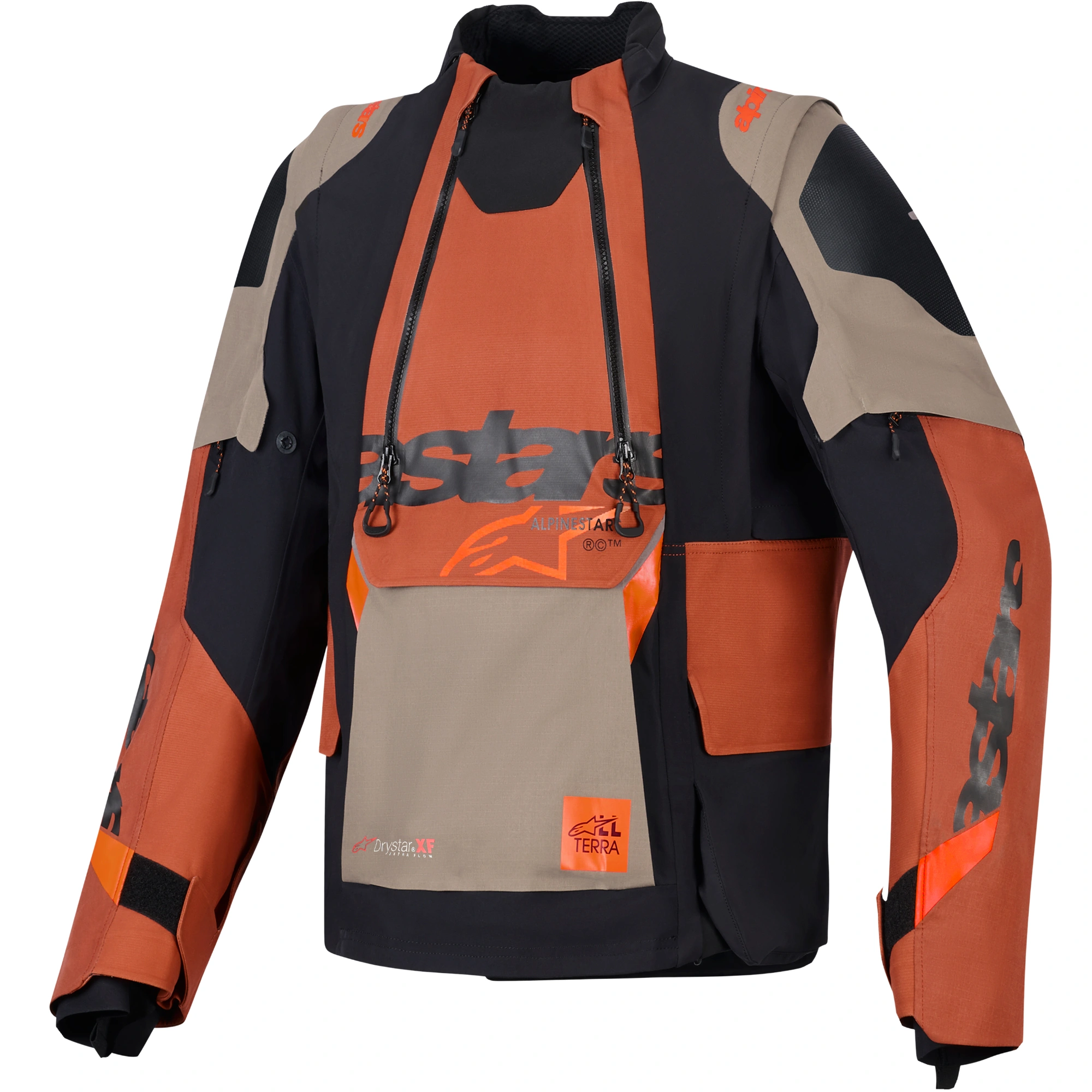 Alpinestars Alpinestars Halo Pro Drystar XF Laminated Textile Jacket - Walnut / Rust / Black