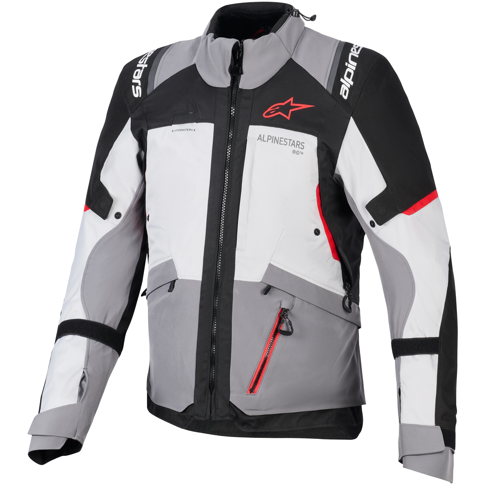 Alpinestars Alpinestars Andes V4 Drystar Textile Jacket - Dark Grey / Ice Grey / Black / Bright Red