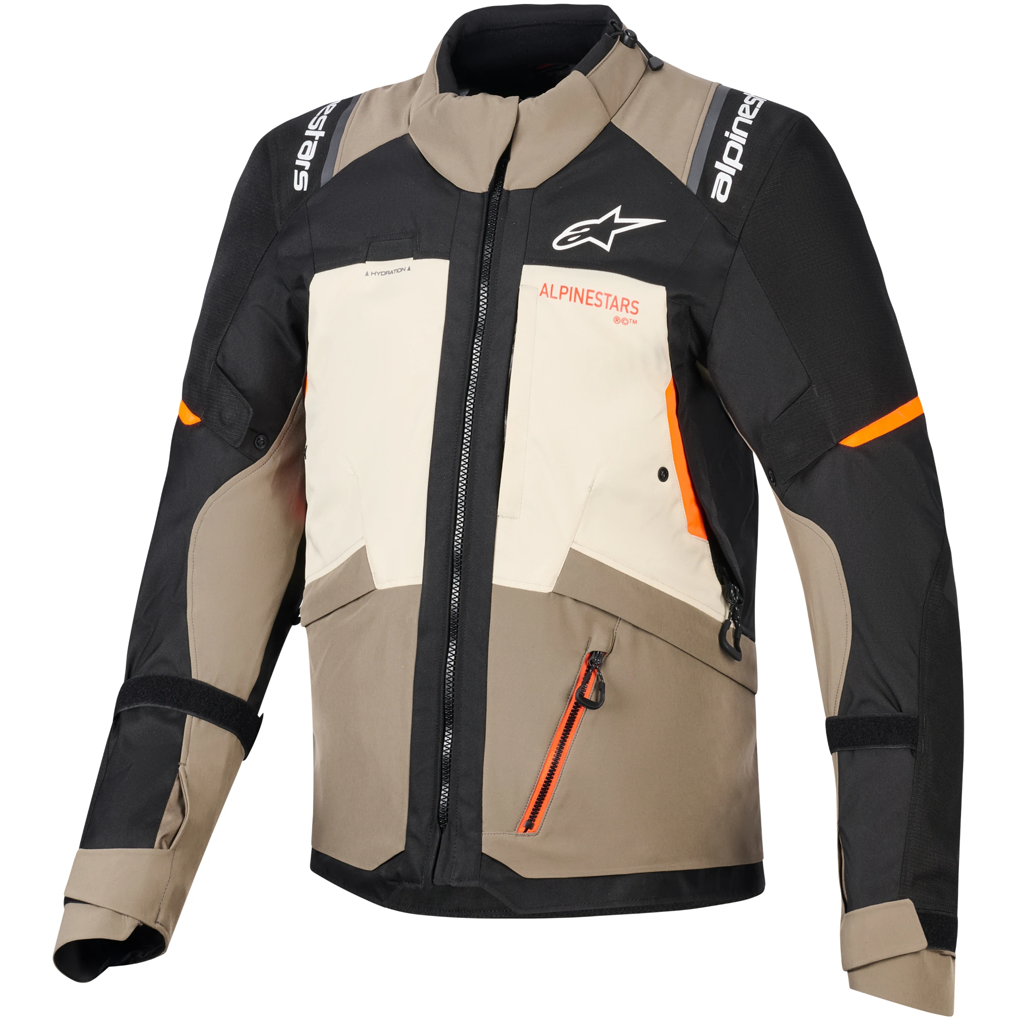 Alpinestars Alpinestars Andes V4 Drystar Textile Jacket - Walnut / Mastic / Black