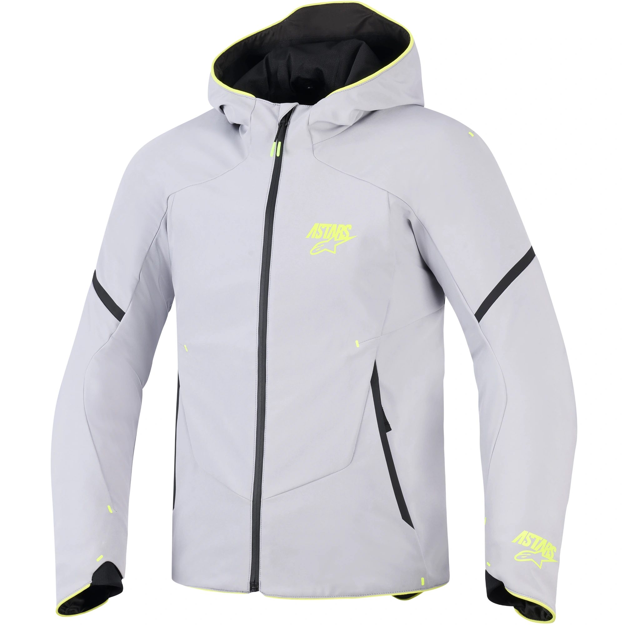 Alpinestars Alpinestars Aeroshell Waterproof Textile Jacket - Mid Grey / Fluo Yellow