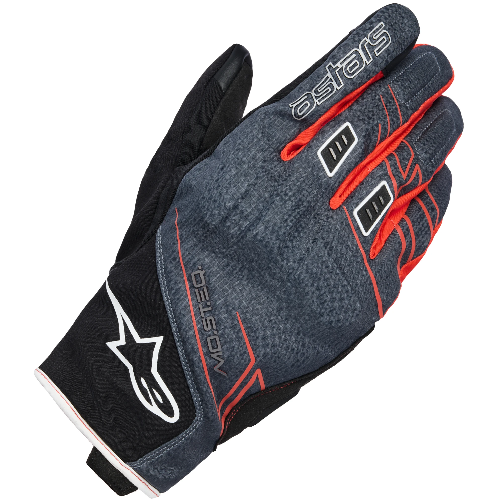 Alpinestars Alpinestars Moblast Waterproof Leather Gloves - Black / Anthracite / Orange