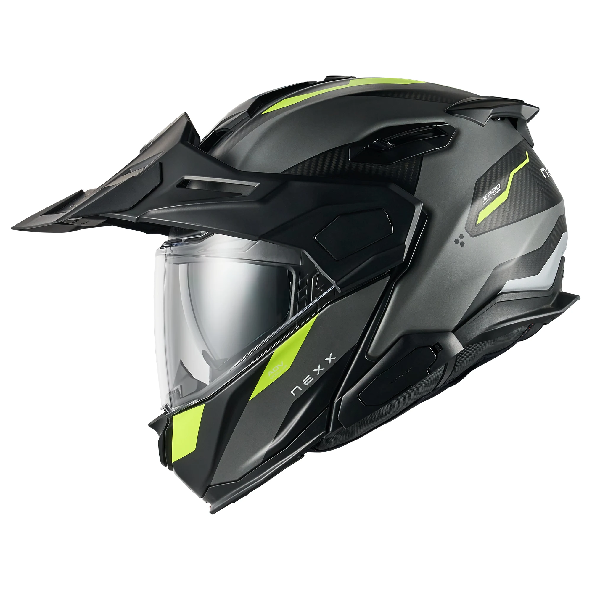 Nexx Nexx X.Lifecountry Carbon - Terra Matt Grey / Neon