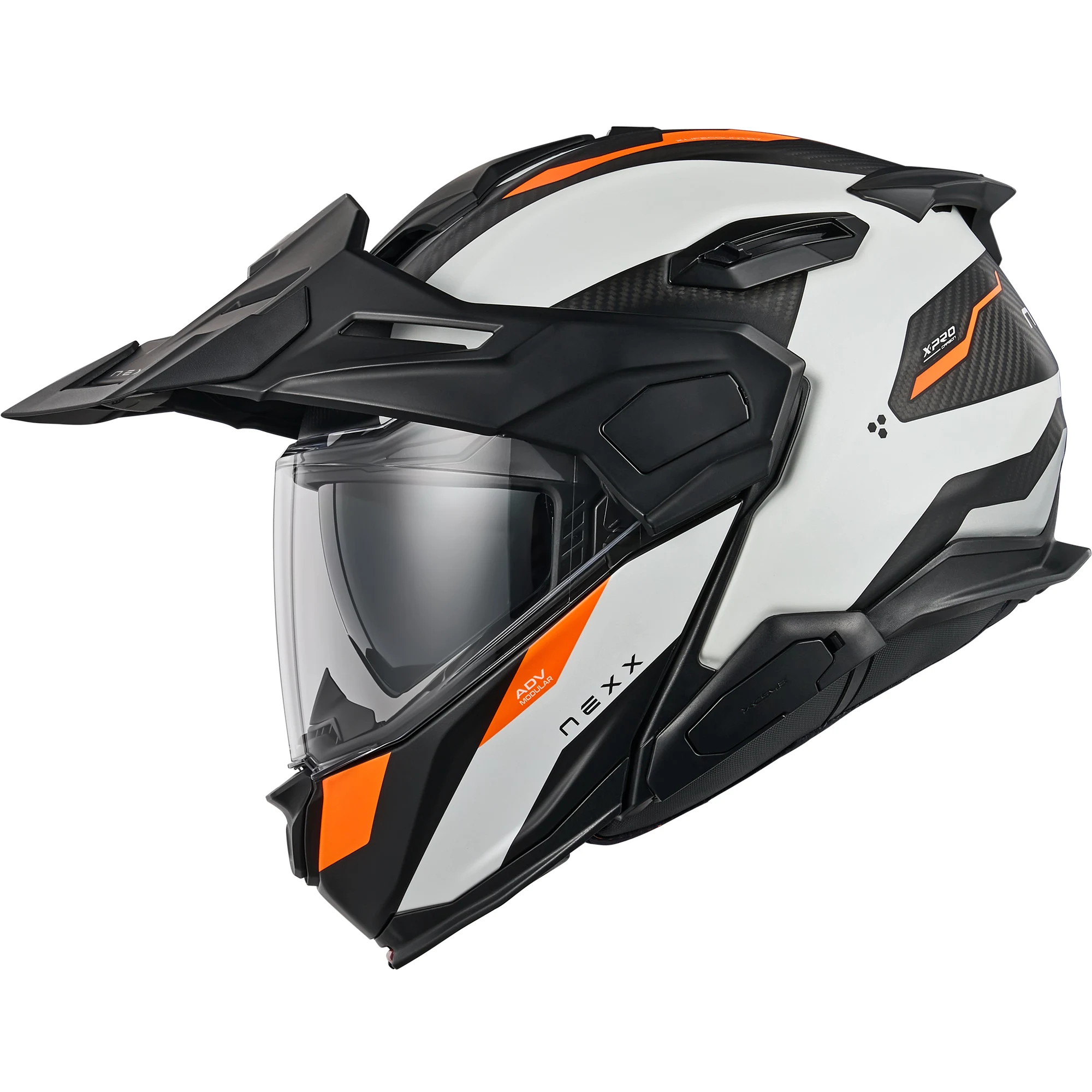 Nexx Nexx X.Lifecountry Carbon - Terra Matt White / Orange