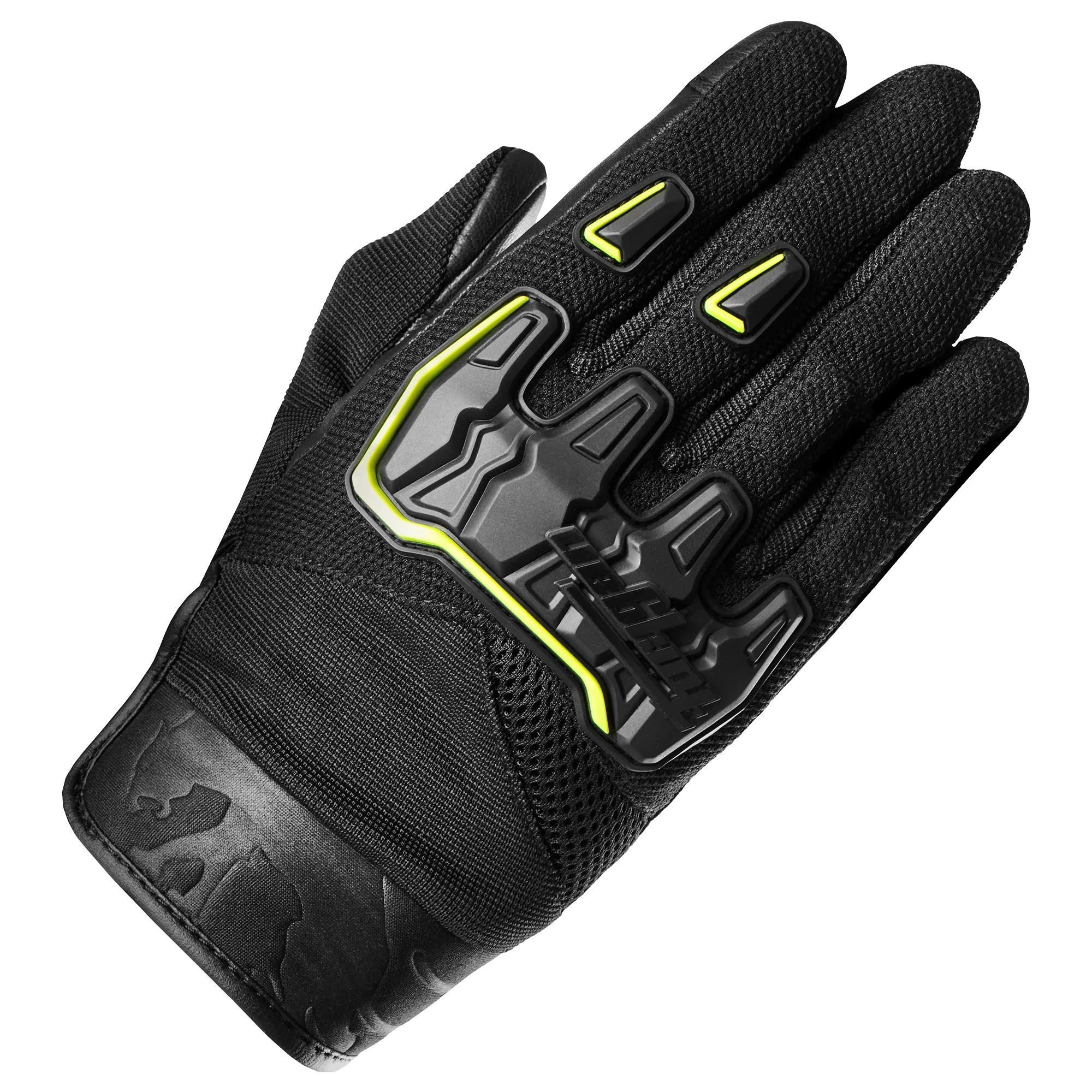 Furygan Furygan Shade Textile Gloves - Black / Fluo Yellow