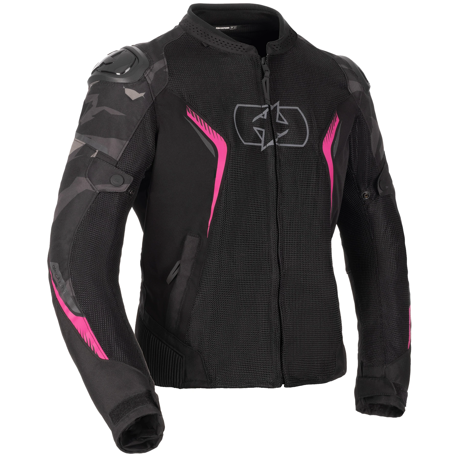 Oxford Clothing Oxford Ladies Omega 1.0 Air Textile Jacket - Black / Camo