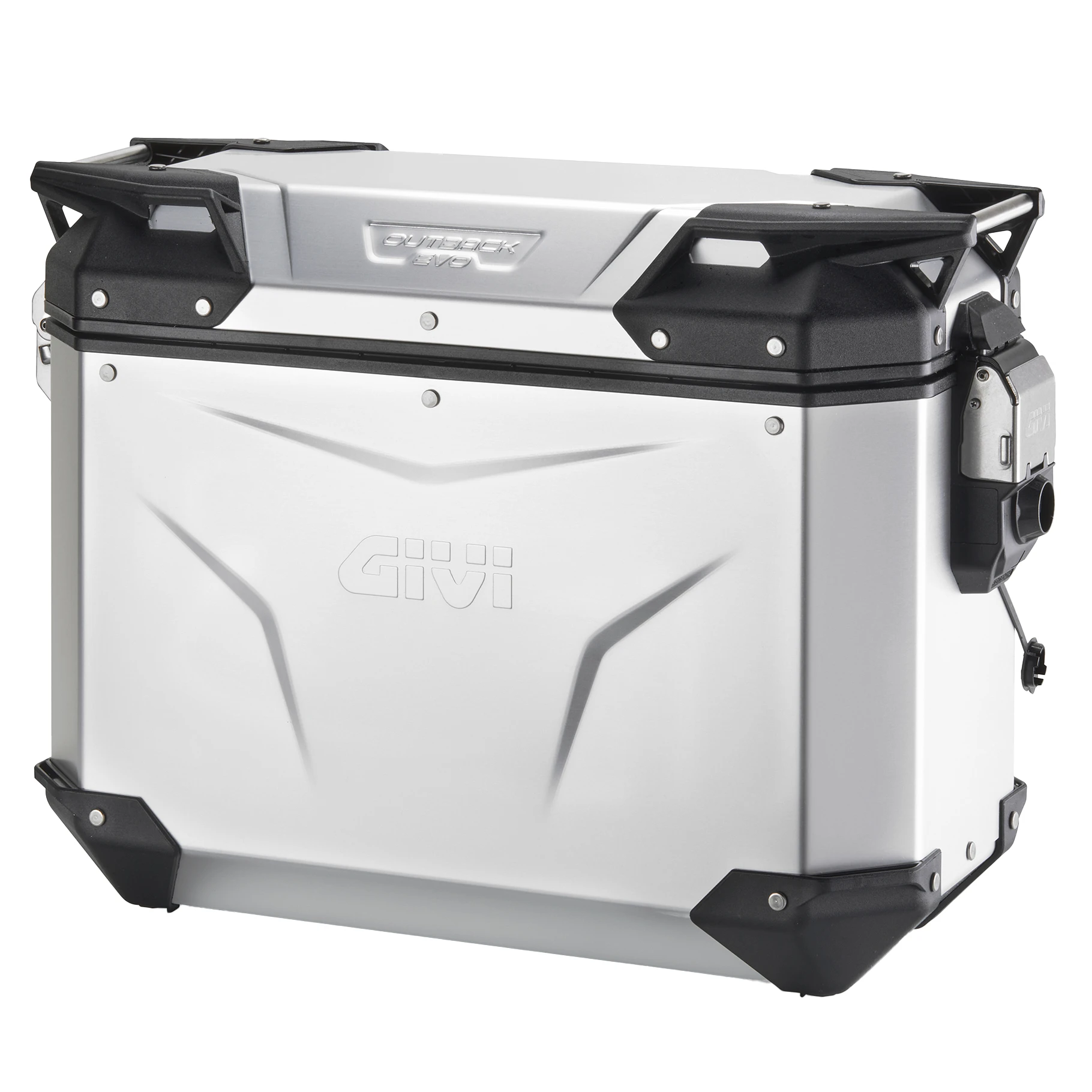 Givi Givi OBKEV37AA Trekker Outback Evo Pannier - Anodised Aluminium 37 Litre