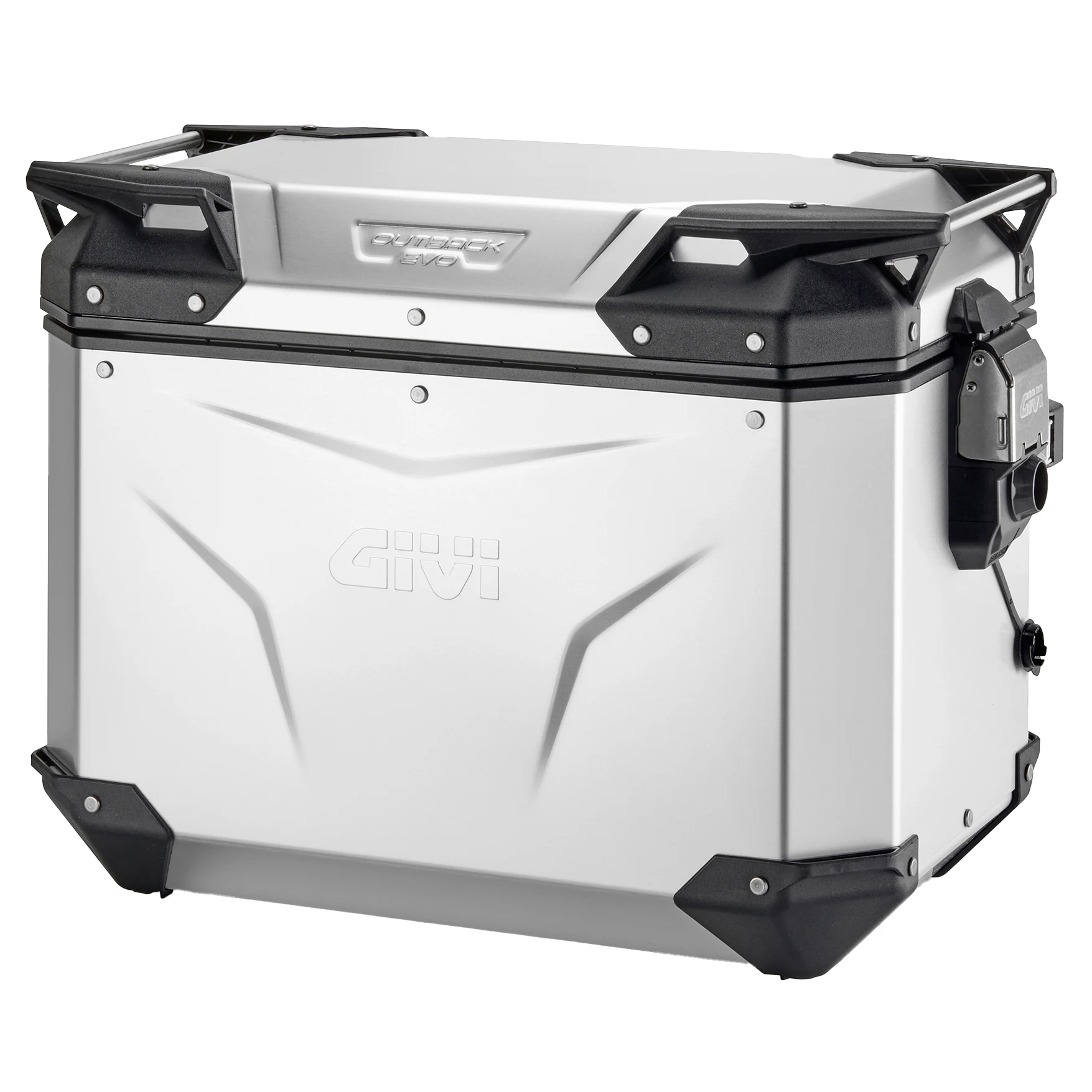 Givi Givi OBKEV48AA Trekker Outback Evo Pannier - Anodised Aluminium 48 Litre