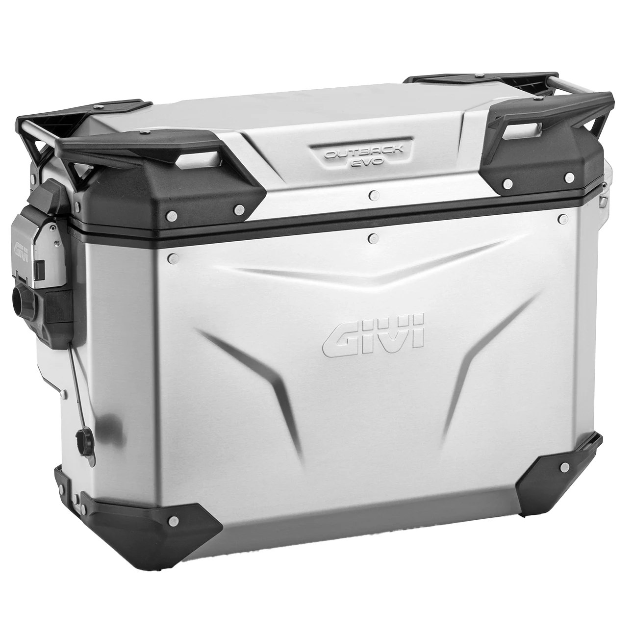 Givi Givi OBKEVS33AR RHS Trekker Outback Evo Cut-Out Pannier - Aluminium 33 Litre