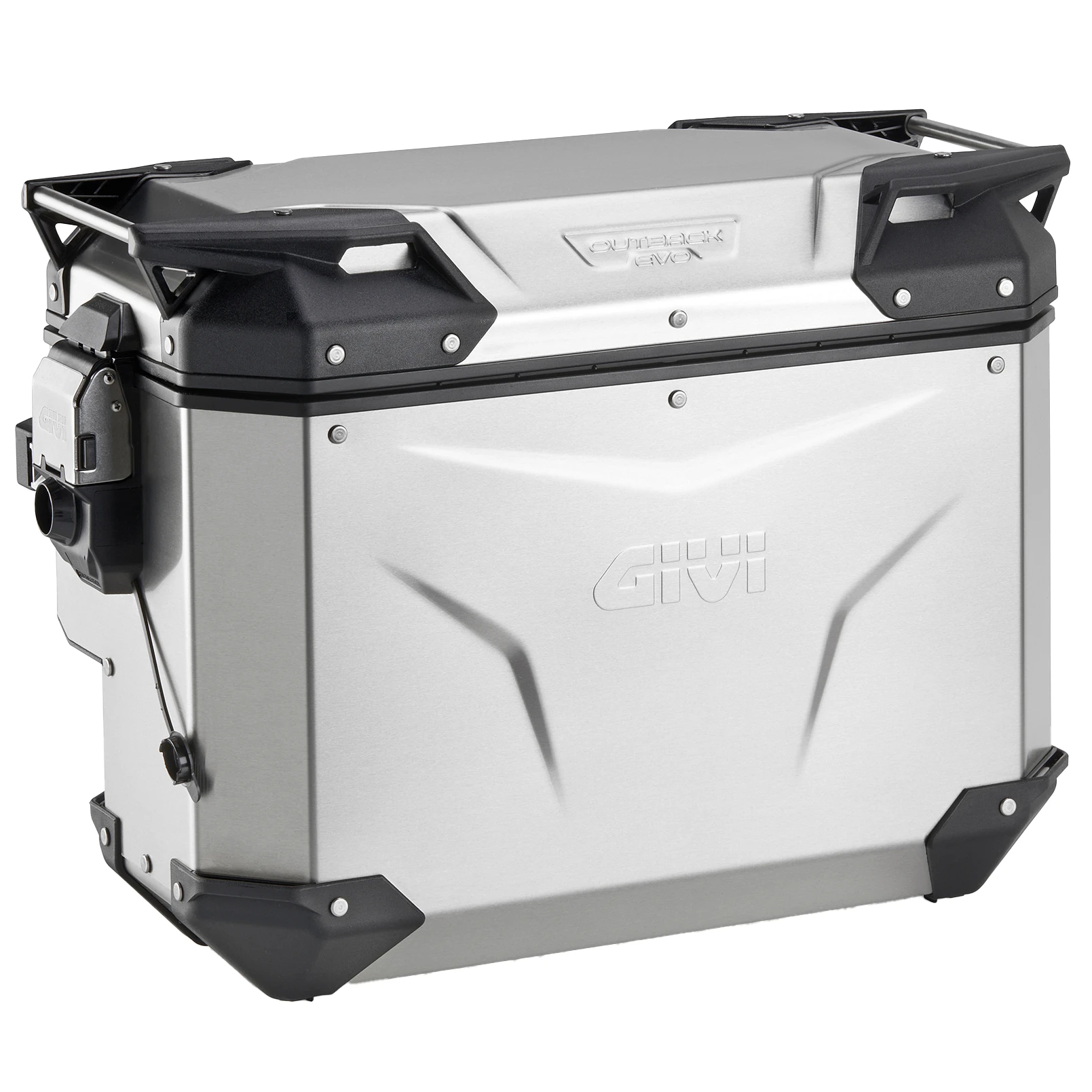 Givi Givi OBKEVS40AR RHS Trekker Outback Evo Cut-Out Pannier - Aluminium 40 Litre