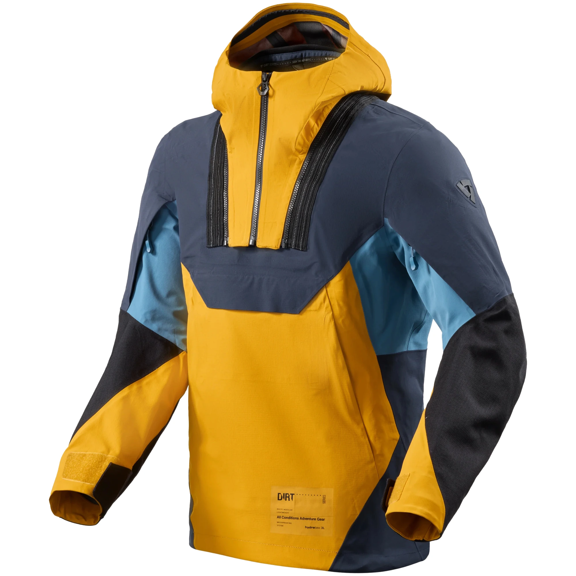 Rev'it Rev'it Smock Blackwater 3 H2O Textile Jacket - Ochre / Yellow / Blue
