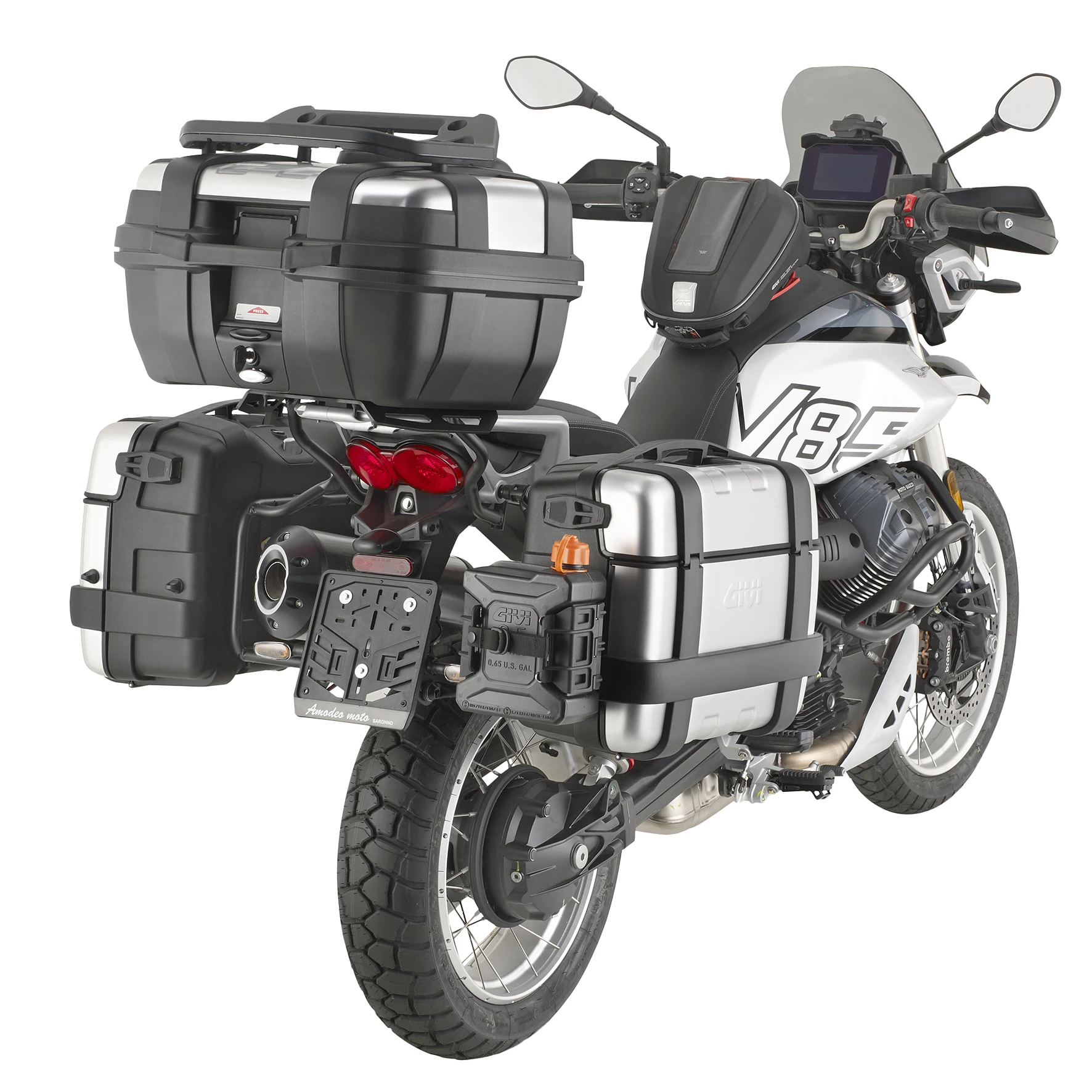 Givi  Givi PLO8209MK One-Fit Monokey Pannier Holders - Moto Guzzi V85TT (24)