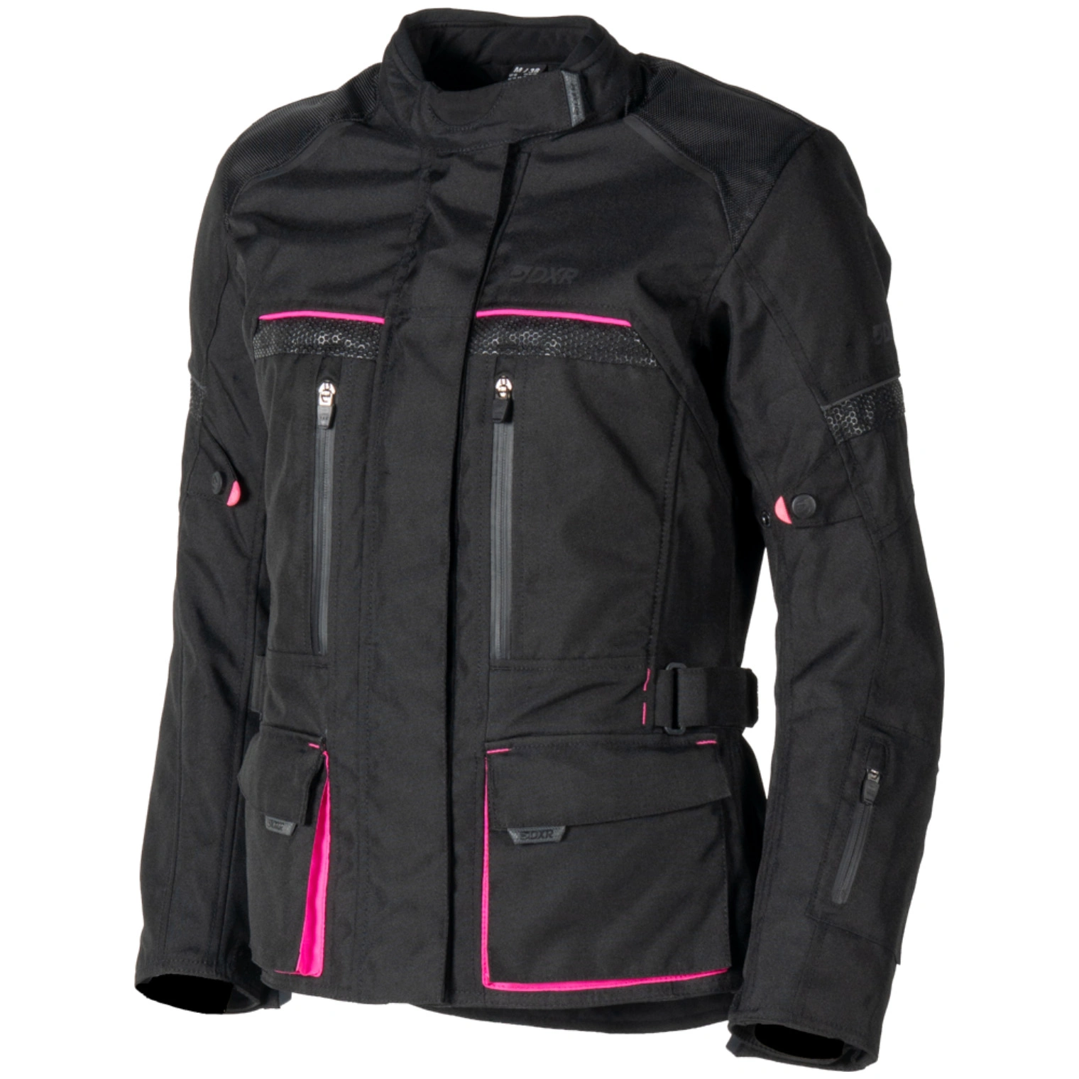 DXR DXR Ladies Roadtrip Textile Jacket - Black / Pink