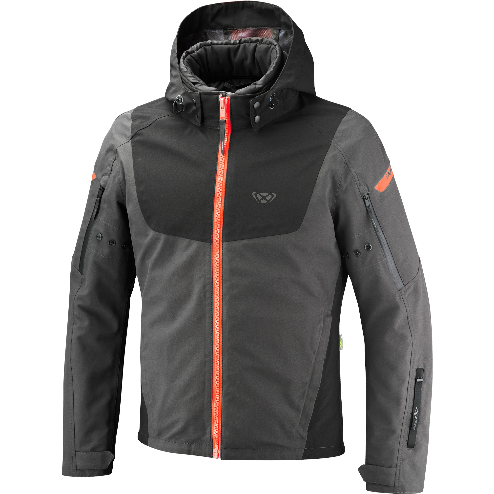Ixon Ixon Burning Textile Jacket - Anthracite / Black / Neon Red