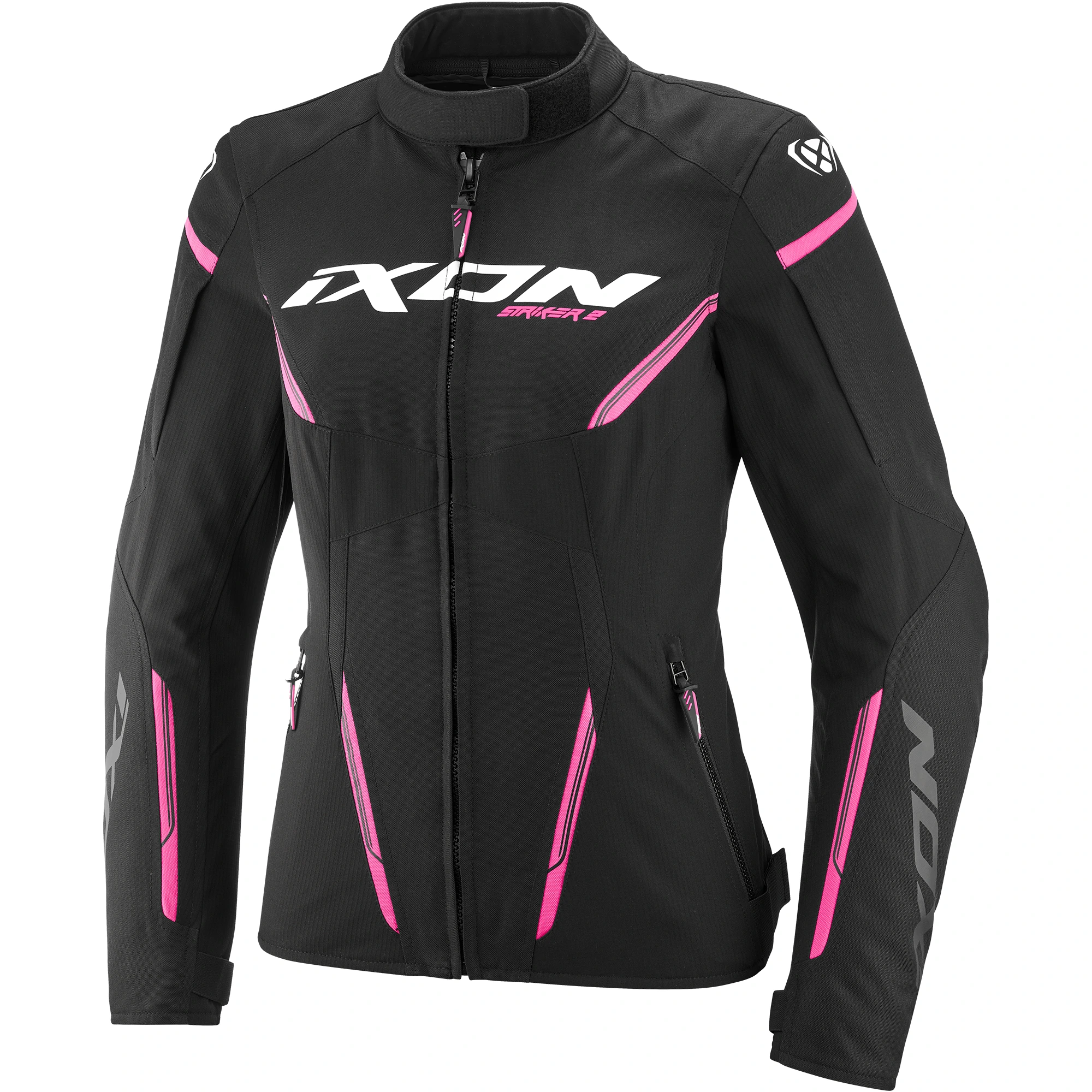 Ixon Ixon Ladies Striker 2 Textile Jacket - Black / Bright Pink