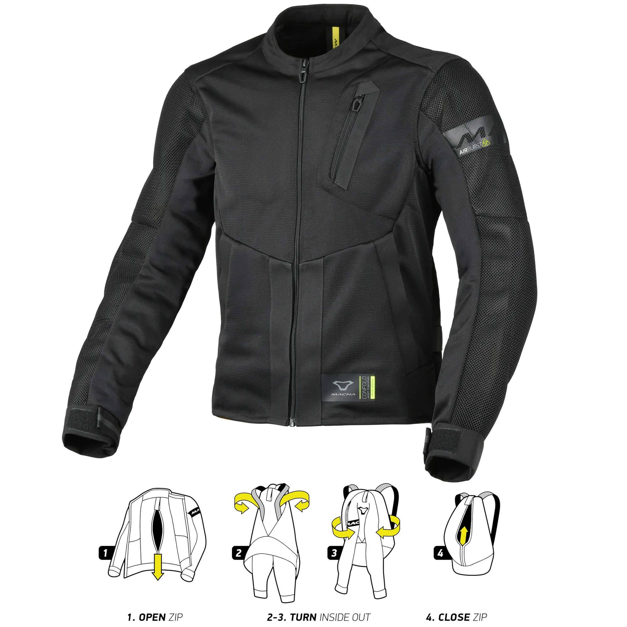 Macna Macna Torido Textile Jacket - Black