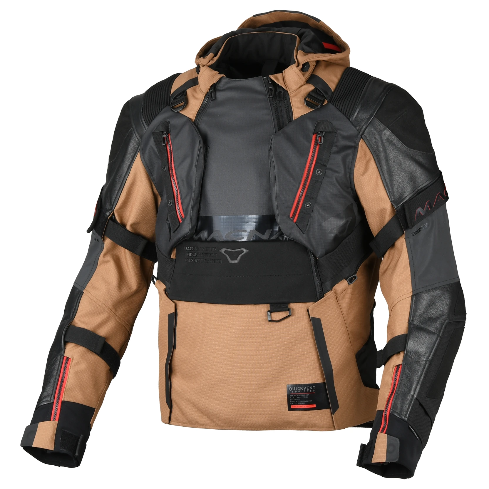 Macna Macna Tryton Textile Jacket - Brown / Black