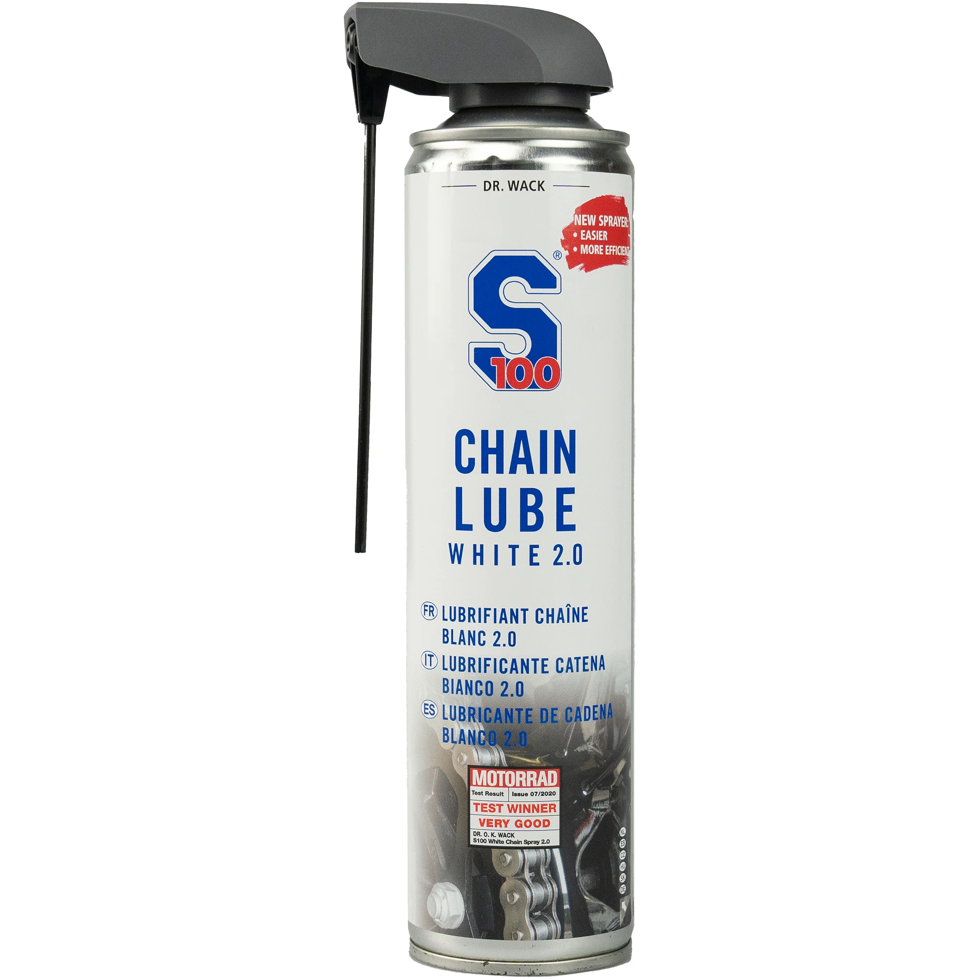S100 S100 White Chain Lube Spray Head - 400ml