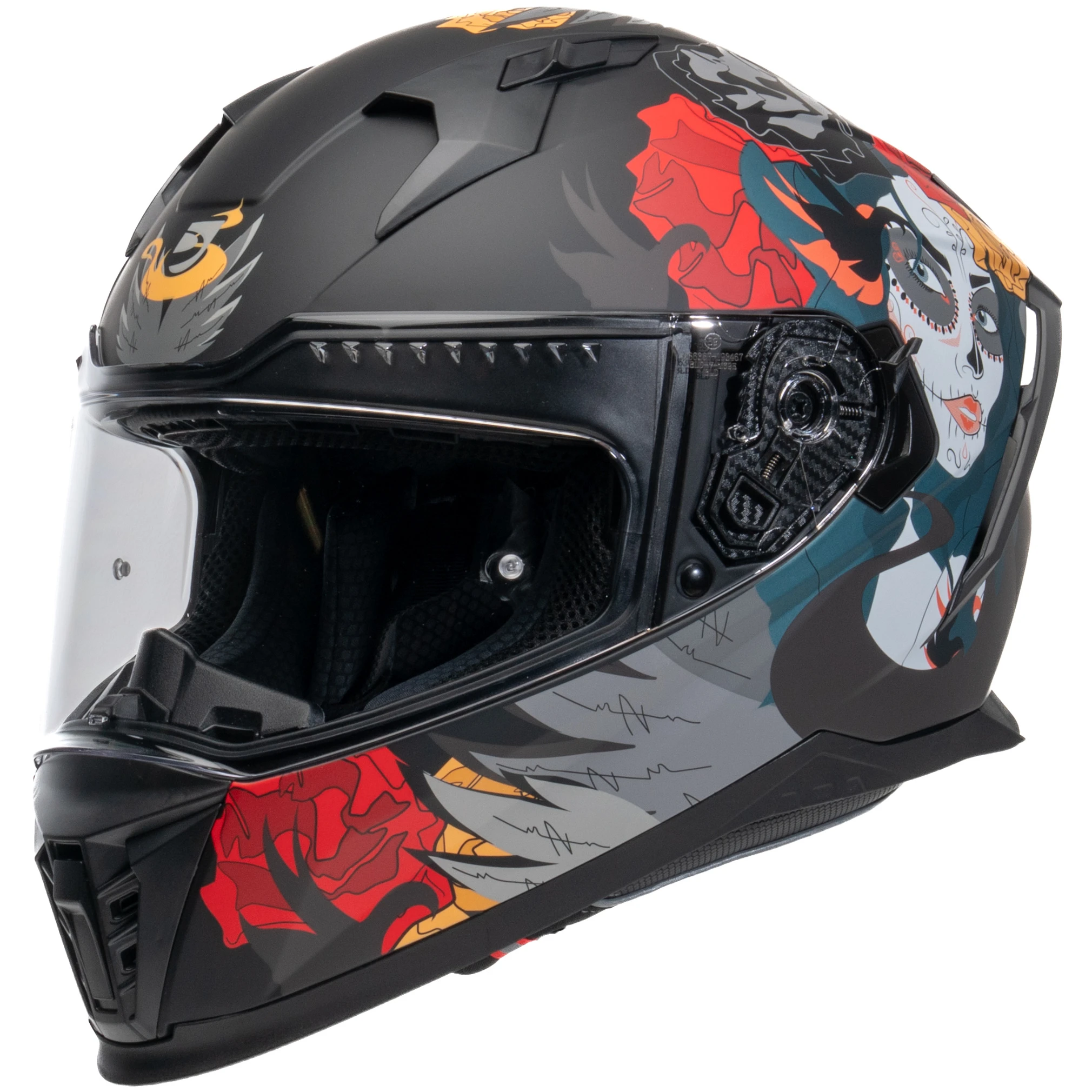 DXR Helmets DXR Eros - Calavera Black