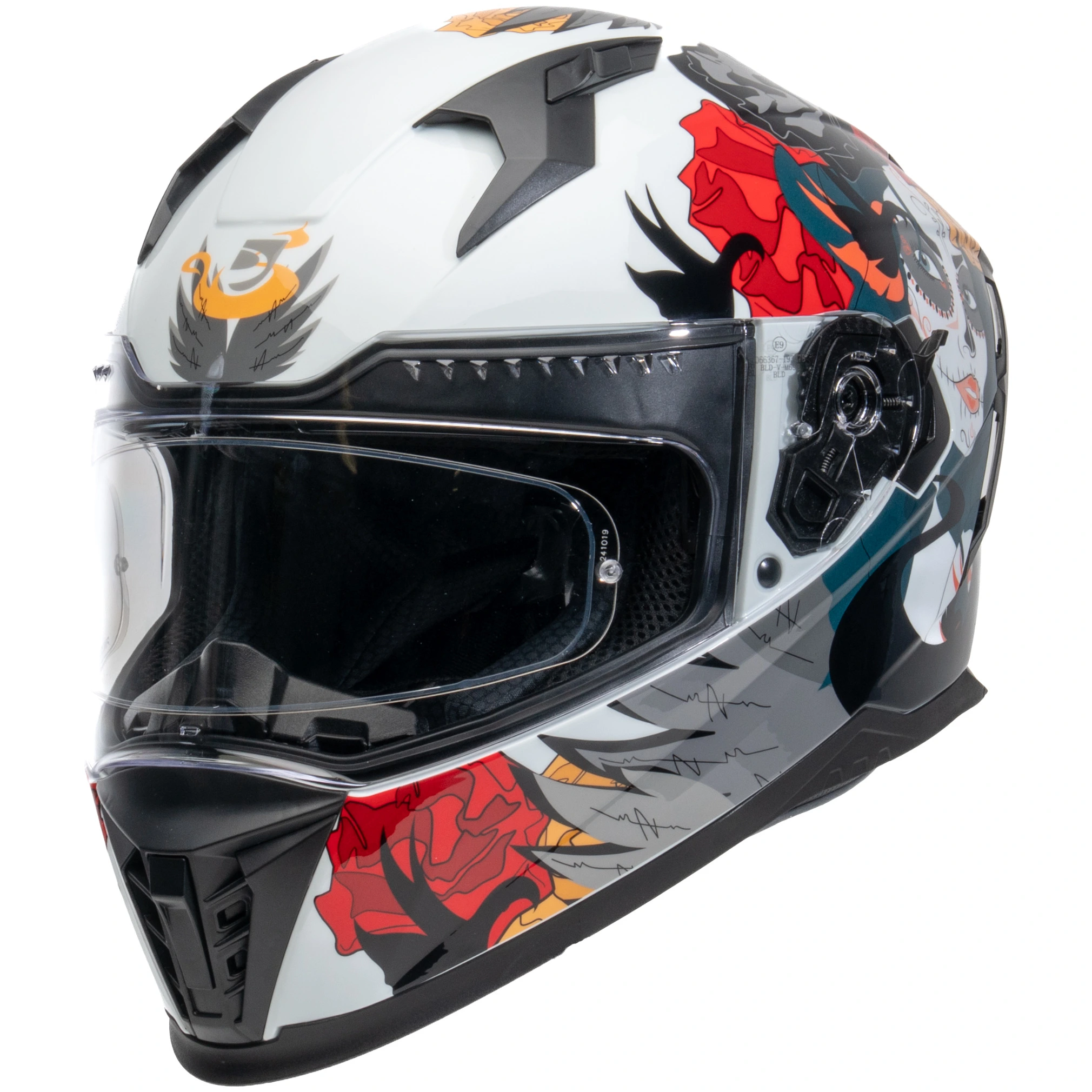 DXR Helmets DXR Eros - Calavera White