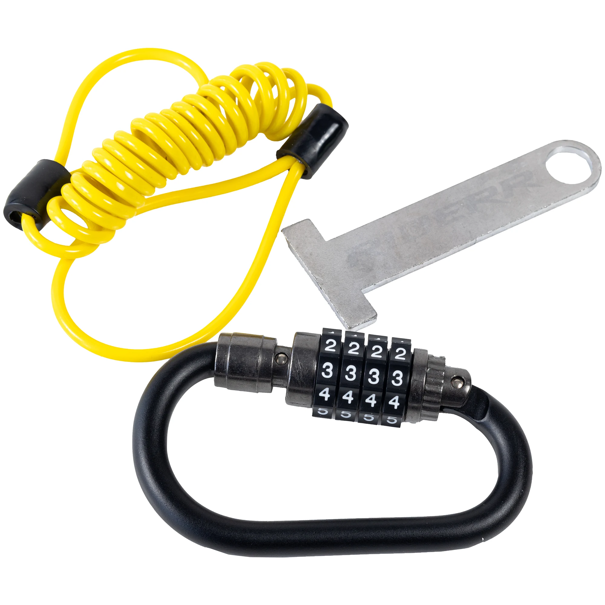 Riderr Riderr Helmet Lock - Black / Yellow