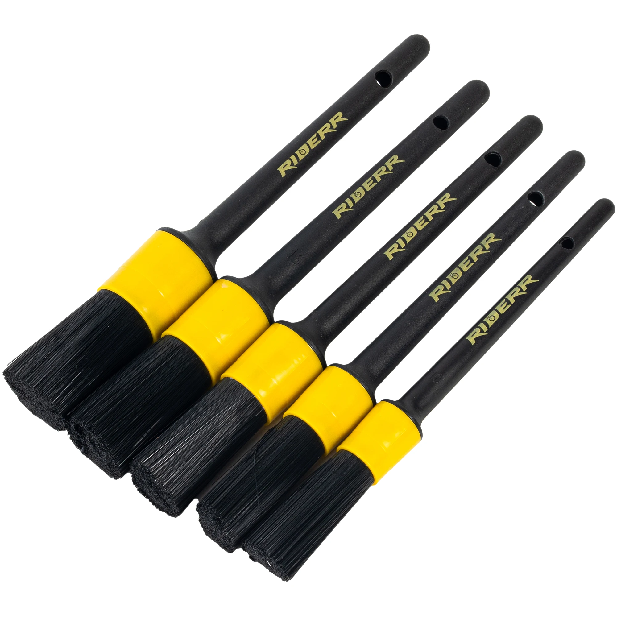 Riderr Riderr 5-Piece Detailing Set - Black / Yellow