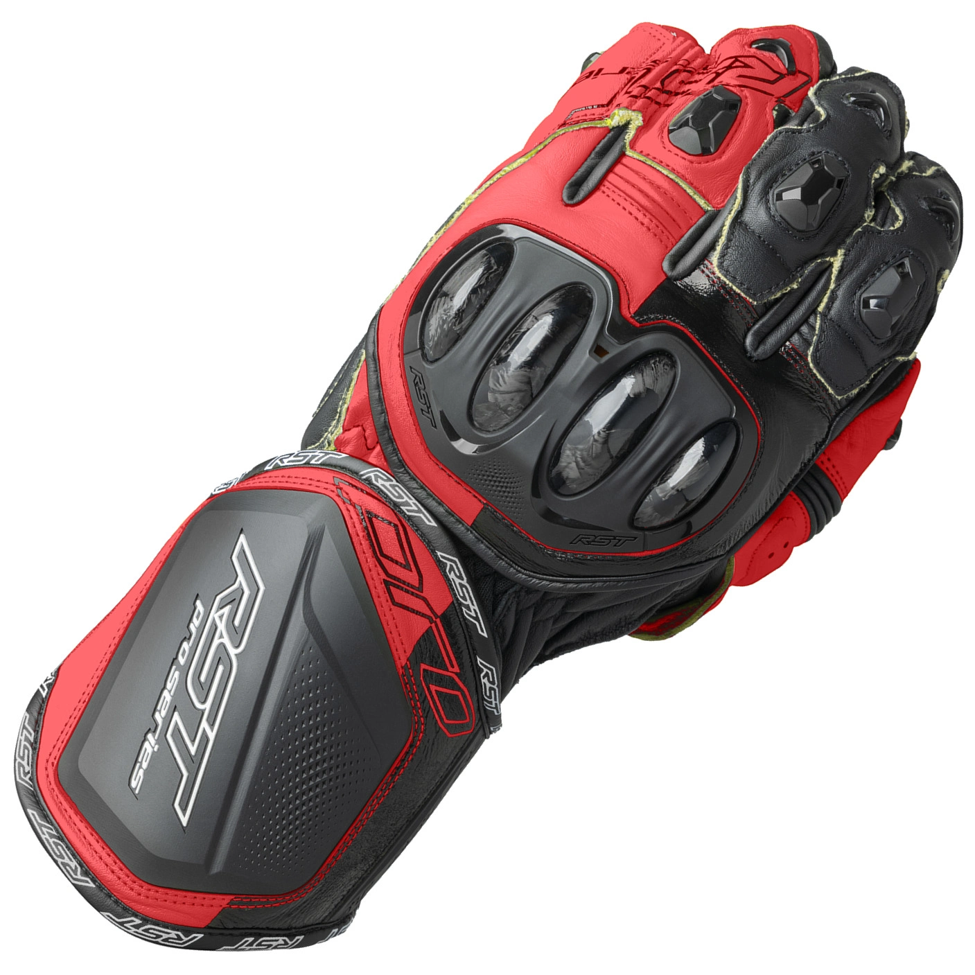 RST RST Pro series GP D3O Gloves - Black / Fluo Red