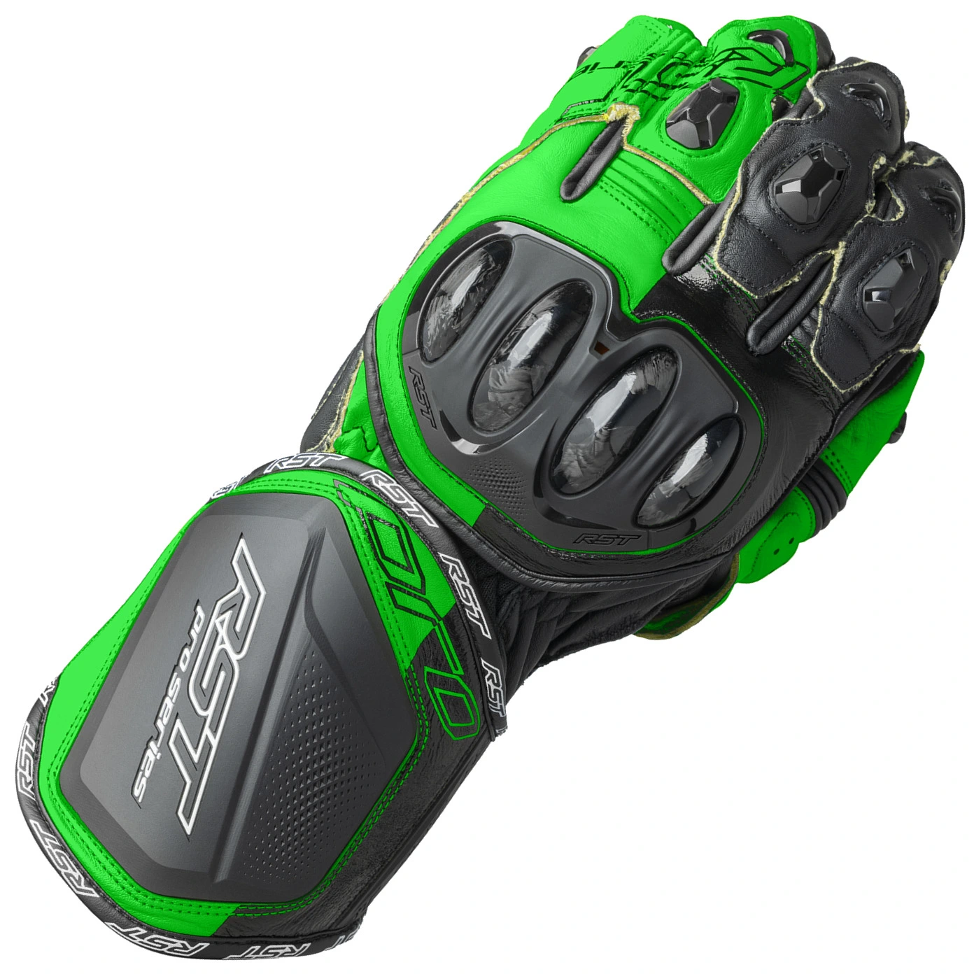 RST RST Pro series GP D3O Gloves - Black / Fluo Green