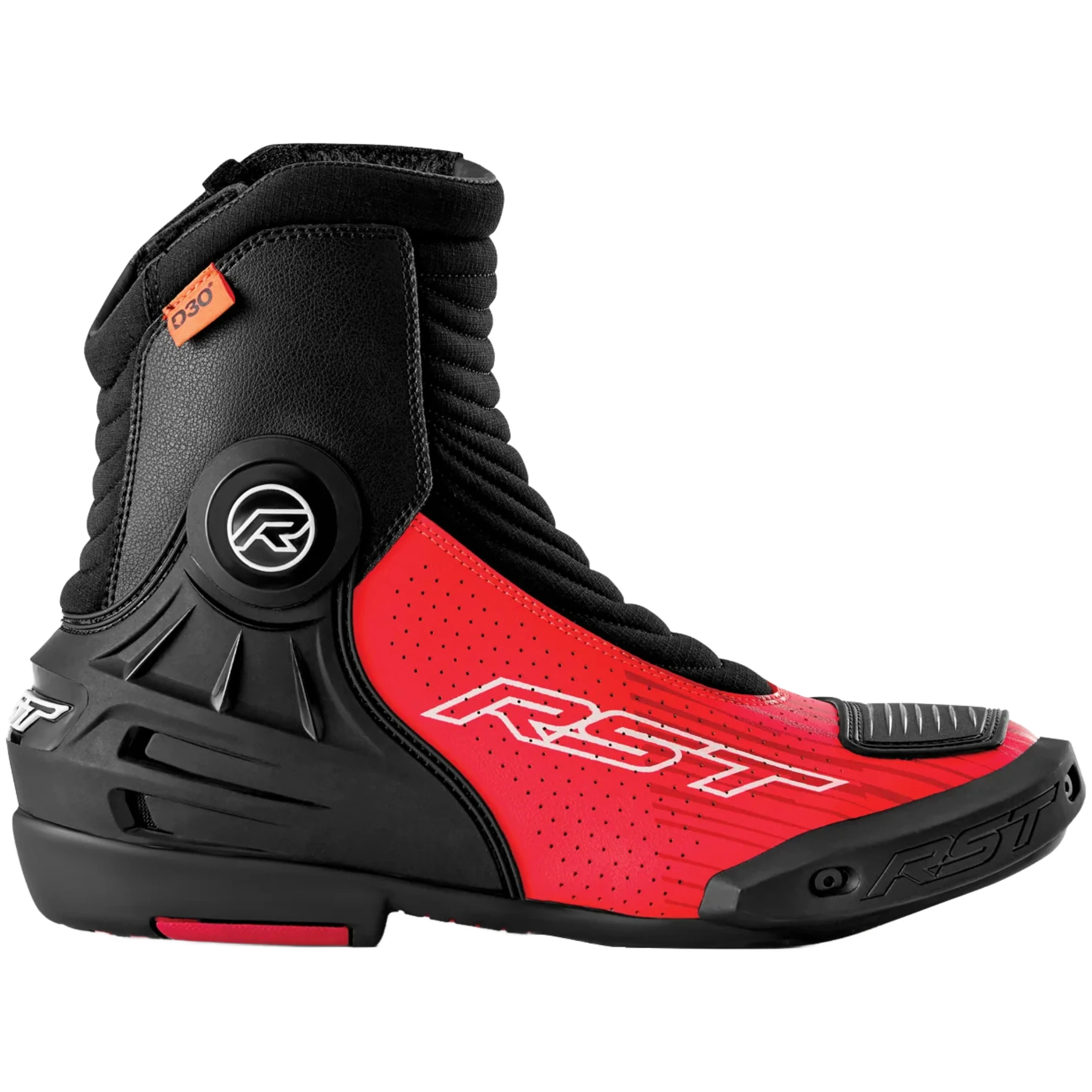 RST RST Tractech Evo Short D3O Boots - Black / Fluo Red
