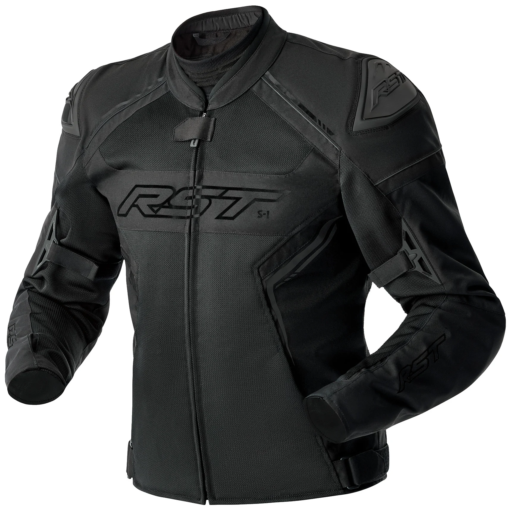 RST RST Ladies S1 Mesh D3O Textile Jacket - Black / Black