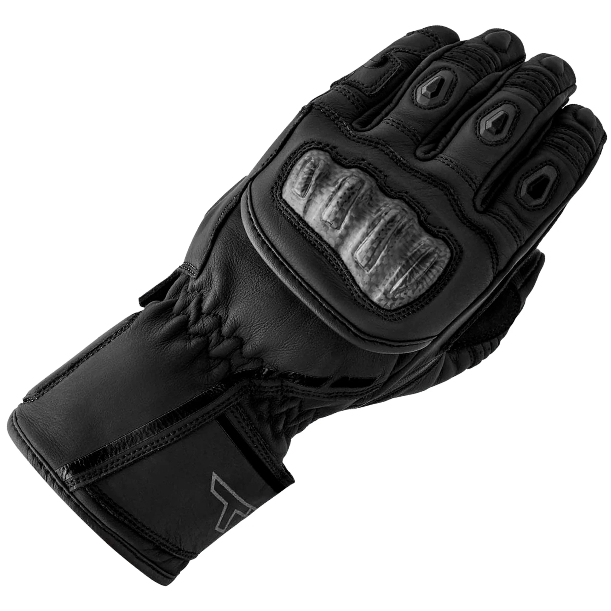 RST RST Ladies S1 Leather Summer Gloves - Black / Black