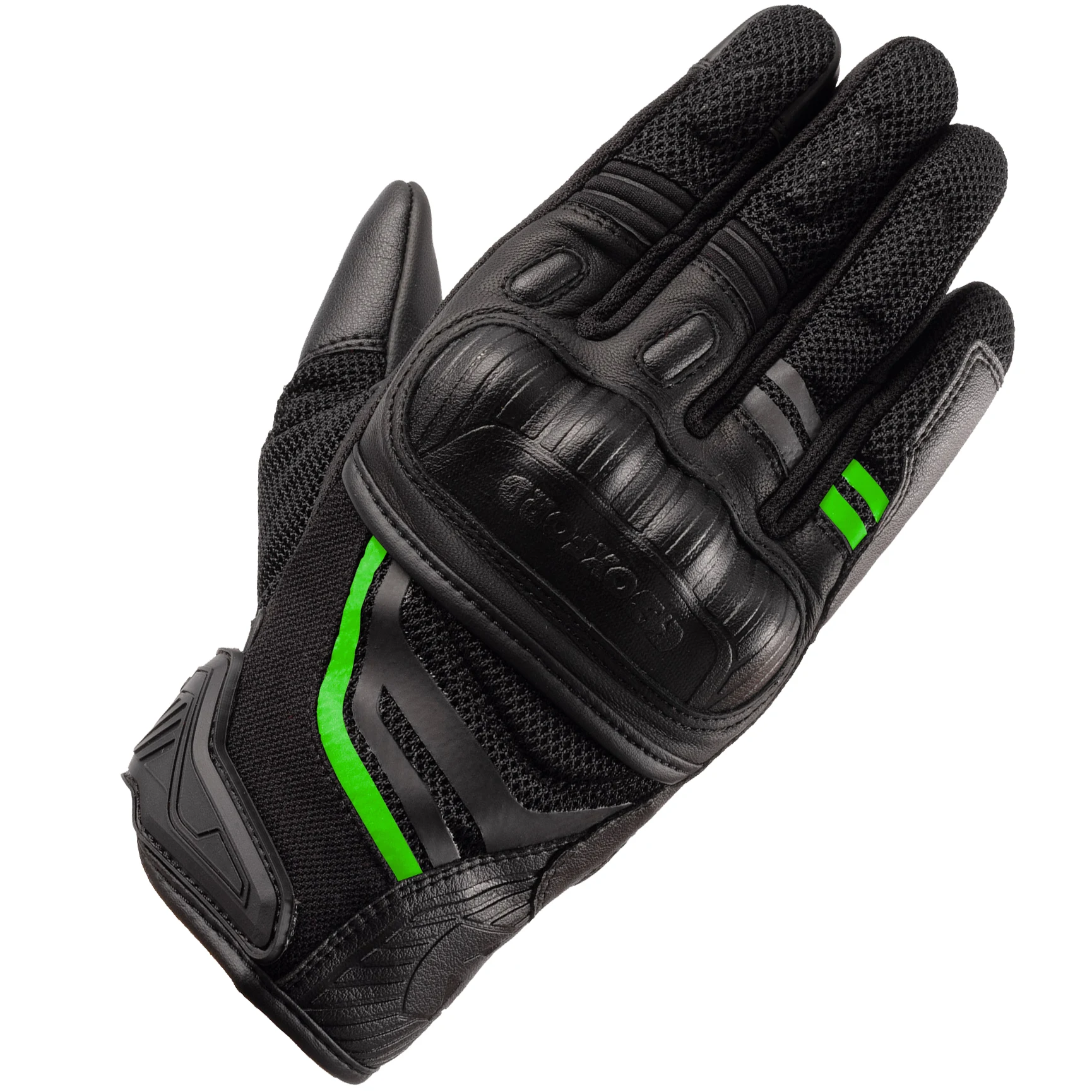 Oxford Clothing Oxford Omega 1.0 Air Short Textile Gloves - Black / Green